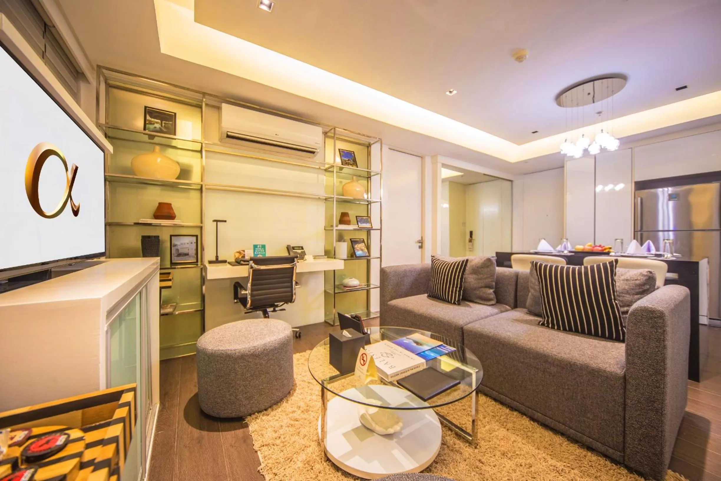 Living room in The Alpha Suites
