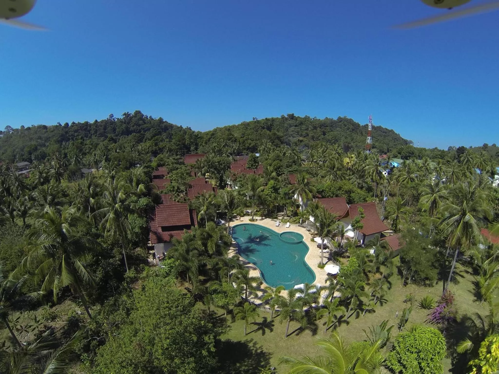 Bird's eye view in Koh Chang Thai Garden Hill Resort