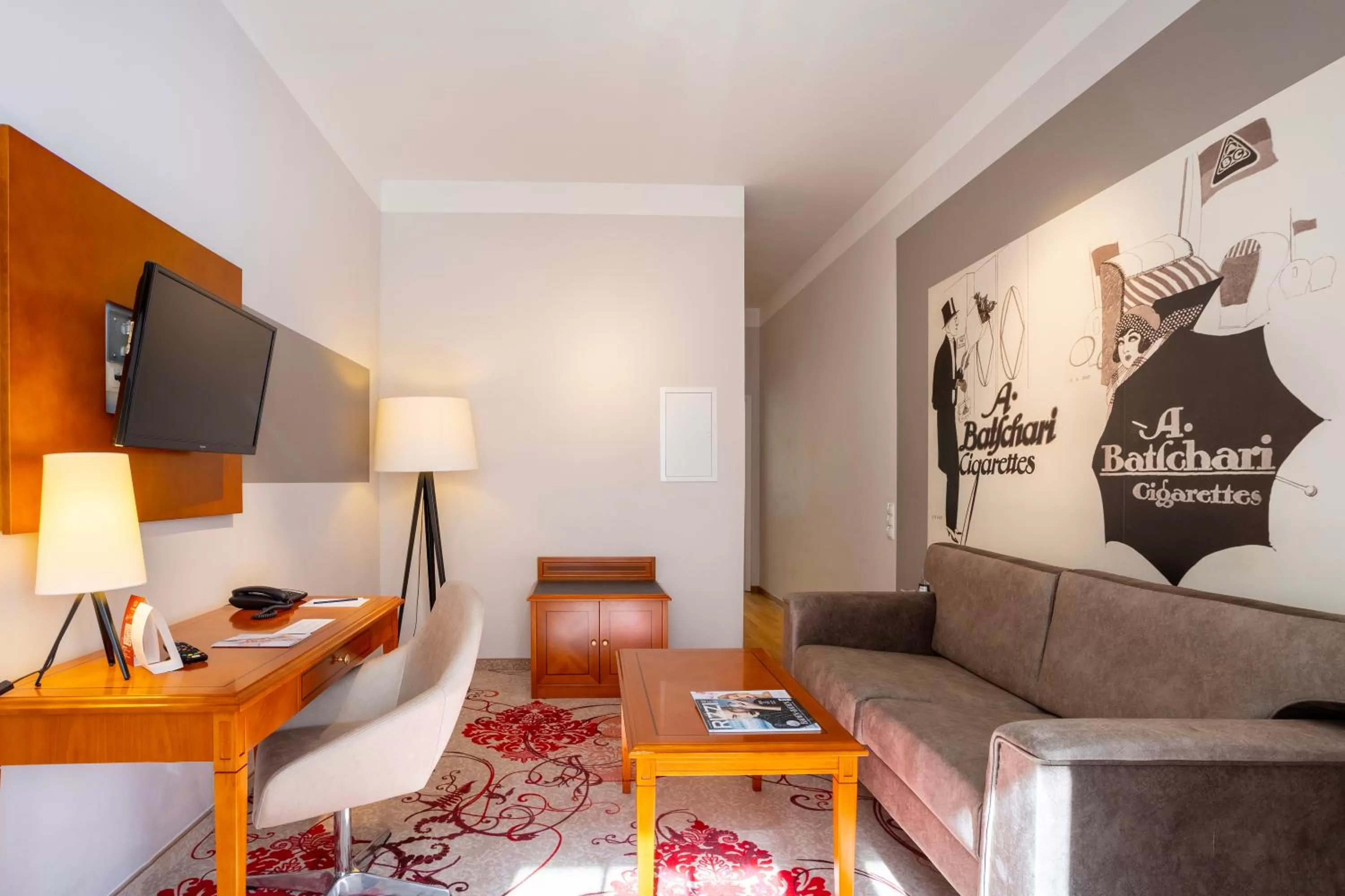 Living room in Batschari Palais Baden-Baden