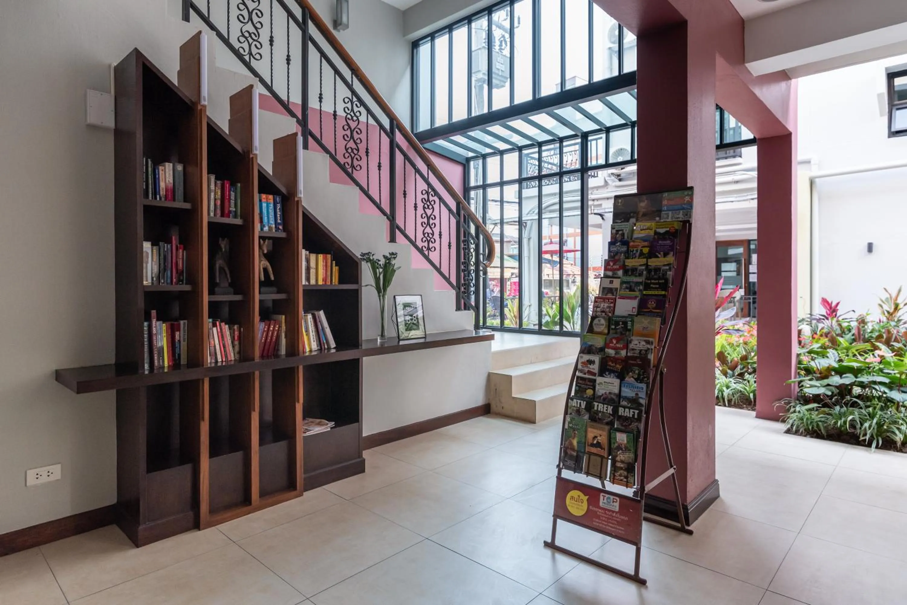 Library in Cozytel Chiangmai