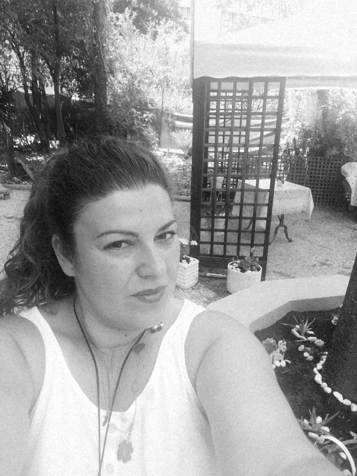 Garden in Tucci's Roma Guest House