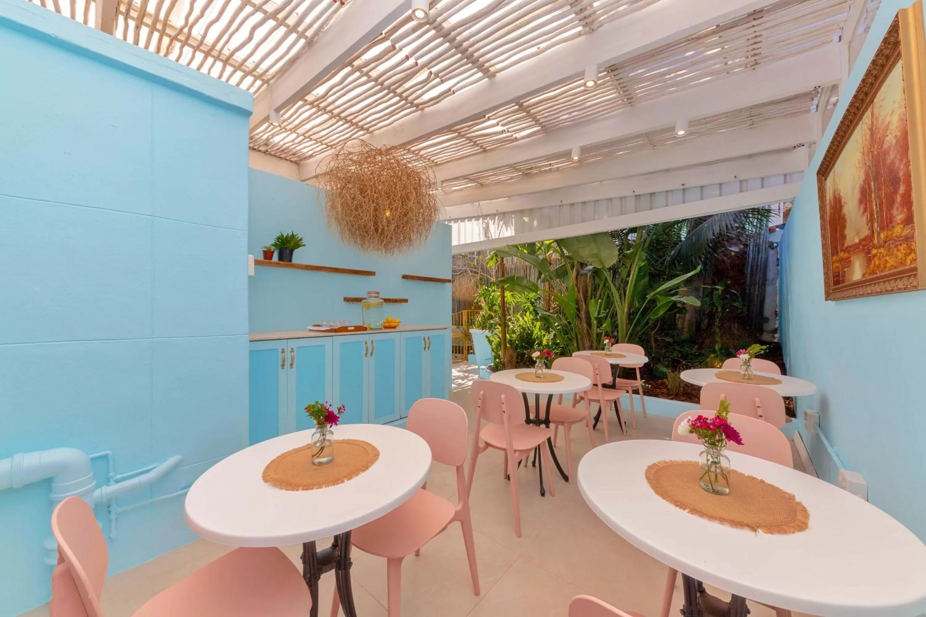 Seating area in Amina Boutique Hotel