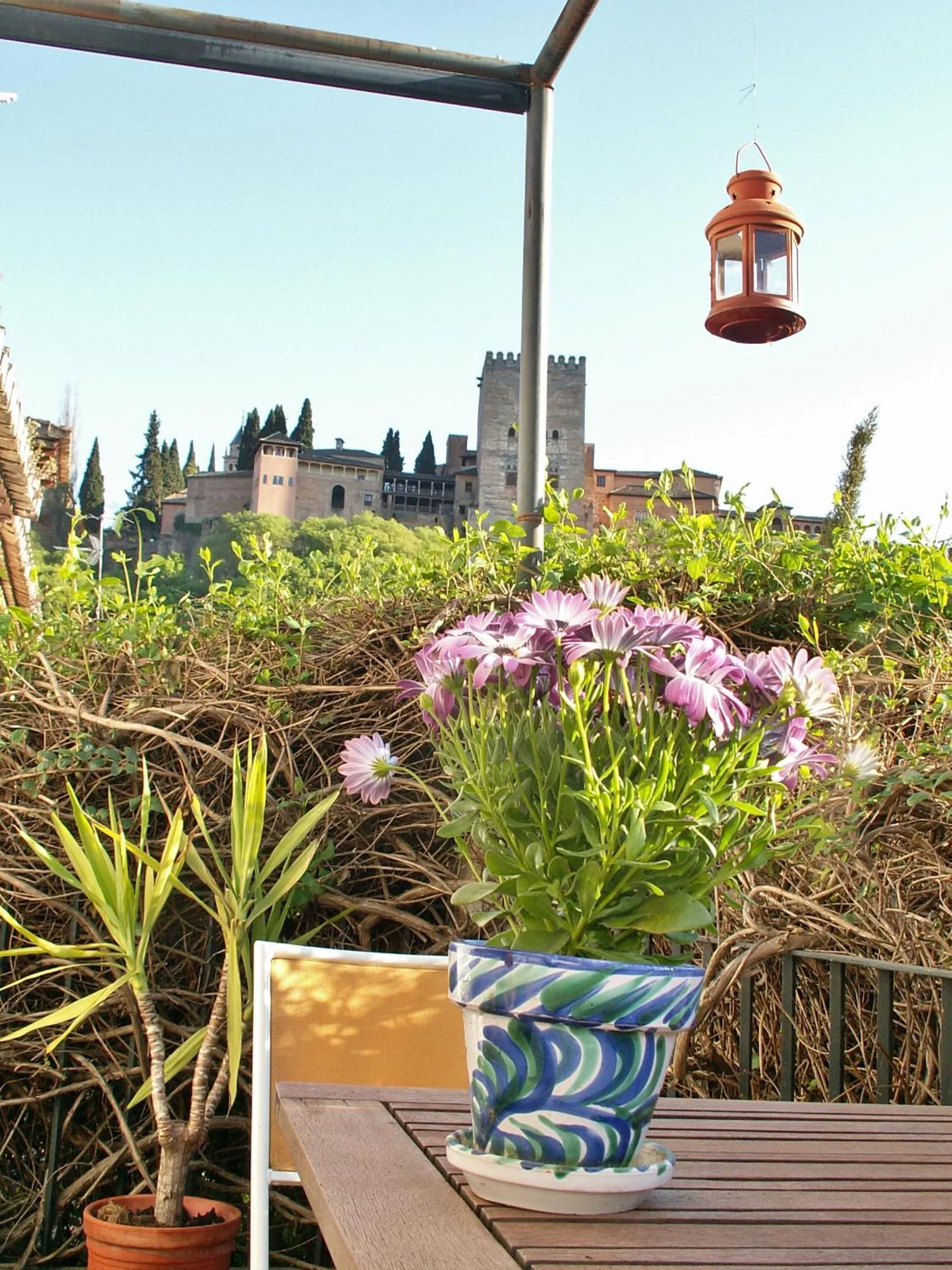 Balcony/Terrace in Oasis Backpackers' Hostel Granada