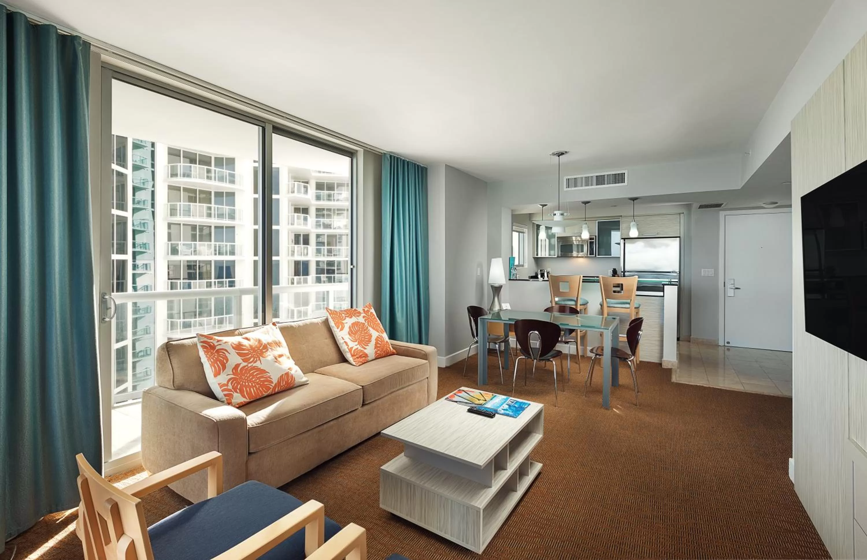 Kitchen or kitchenette, Seating Area in Marenas Beach Resort