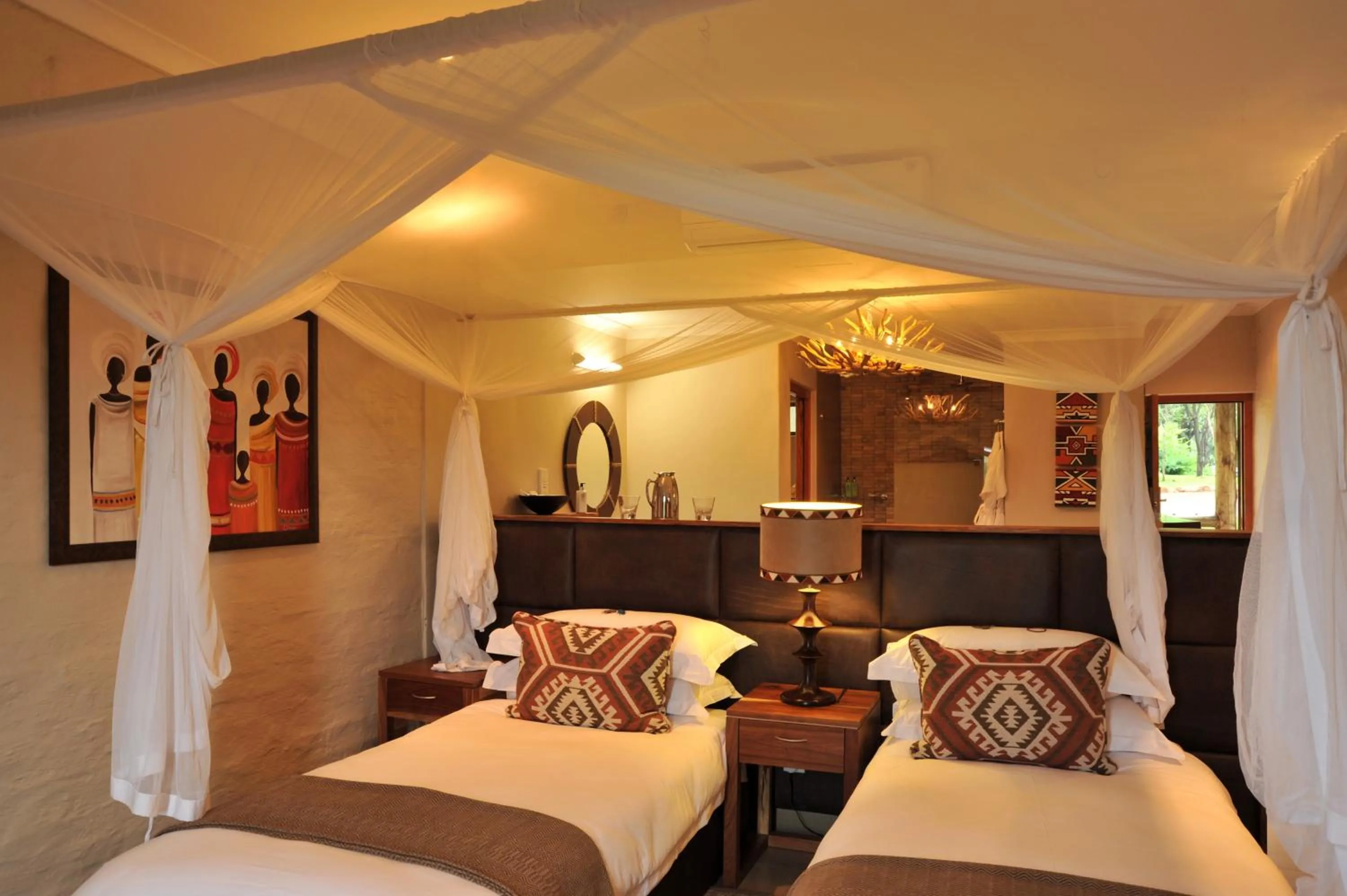 Bedroom in Victoria Falls Safari Club