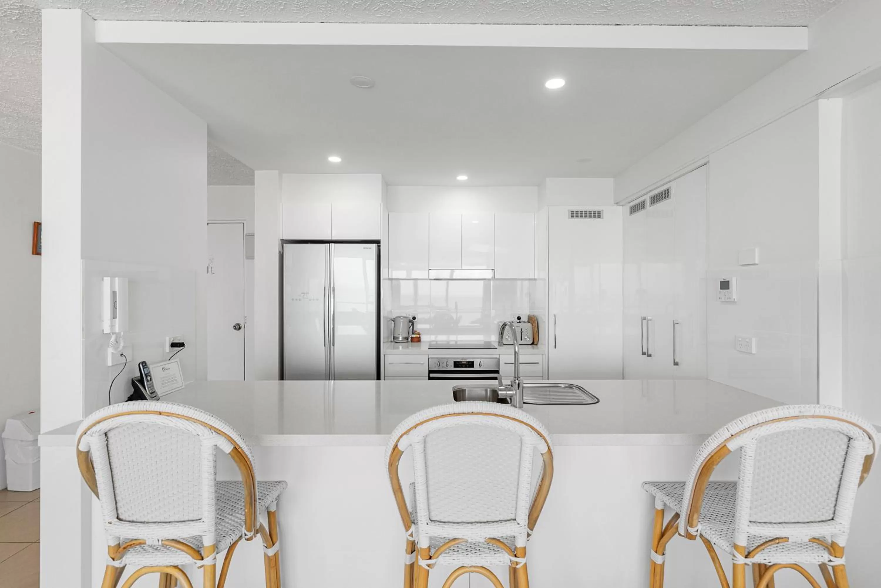 Kitchen or kitchenette in 84 The Spit Holiday Apartments