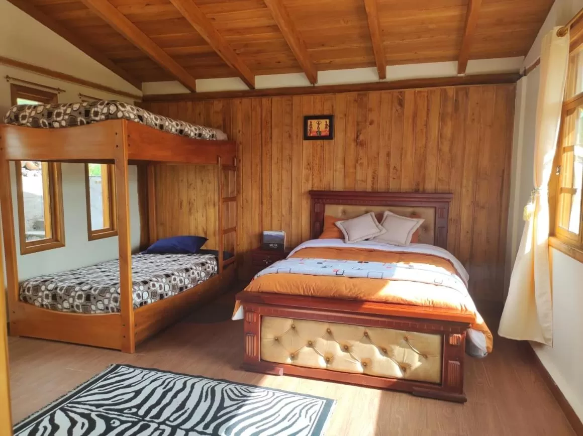 Bedroom, Bed in Ruta de los volcanes "Casa de campo"