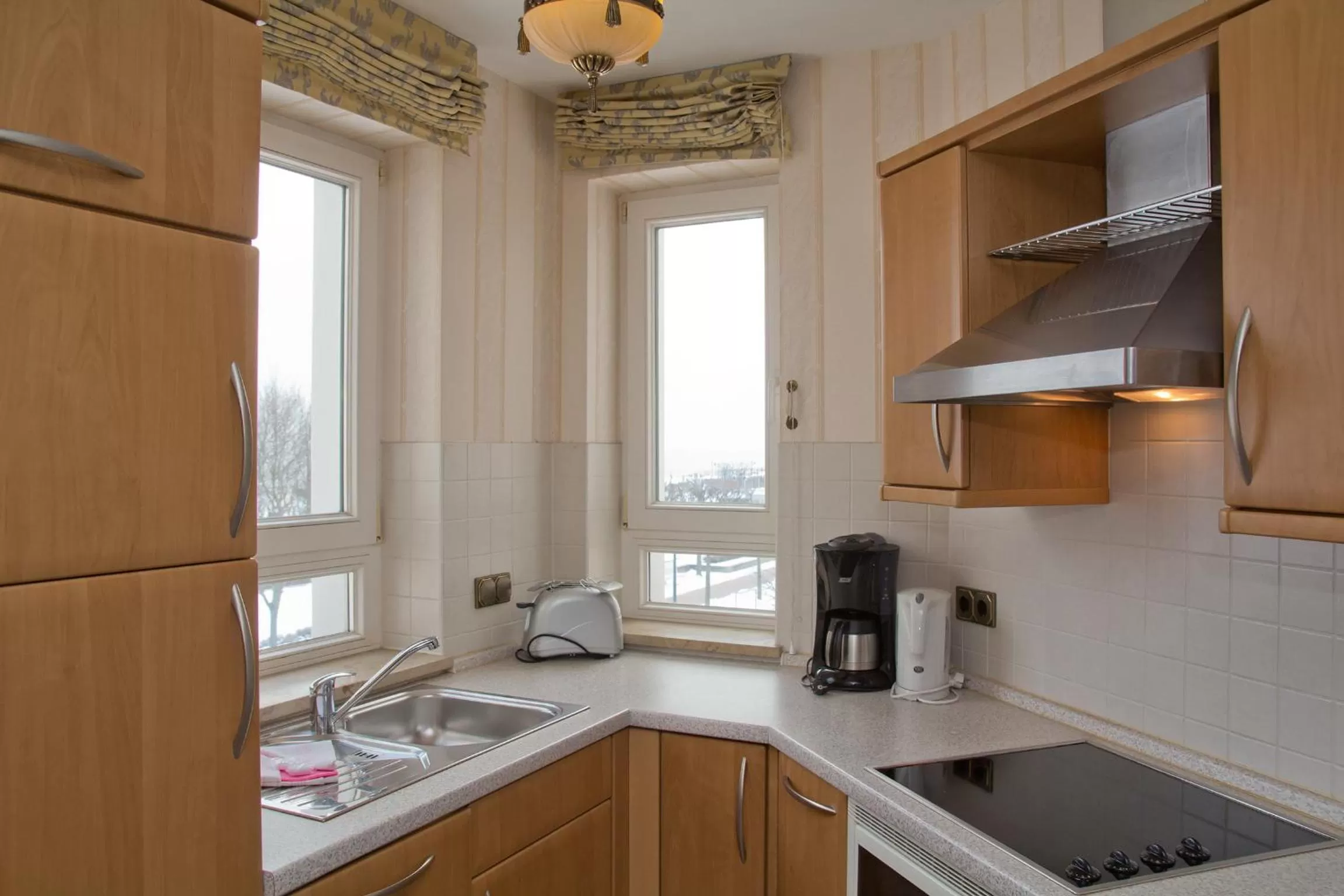 Kitchen or kitchenette in SEETELHOTEL Ostseeresidenz Ahlbeck