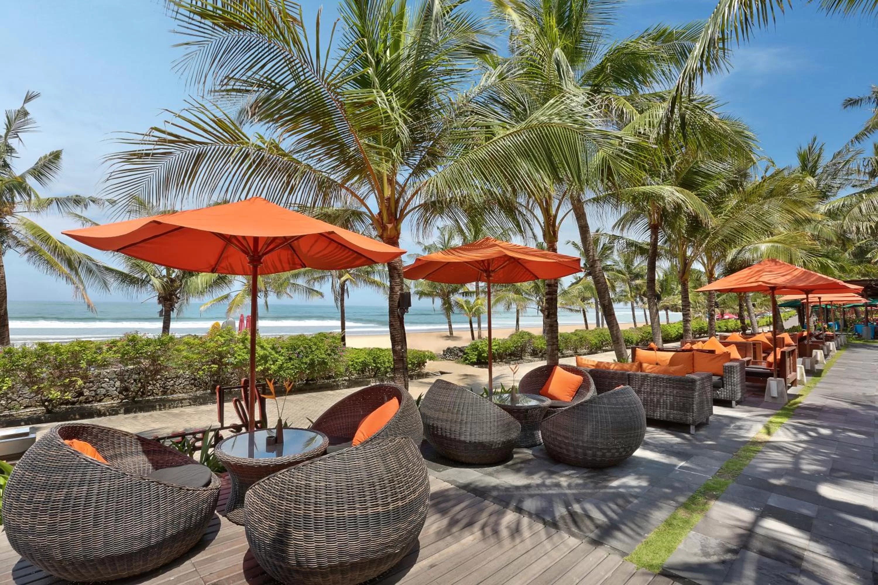 Patio in Legian Beach Hotel