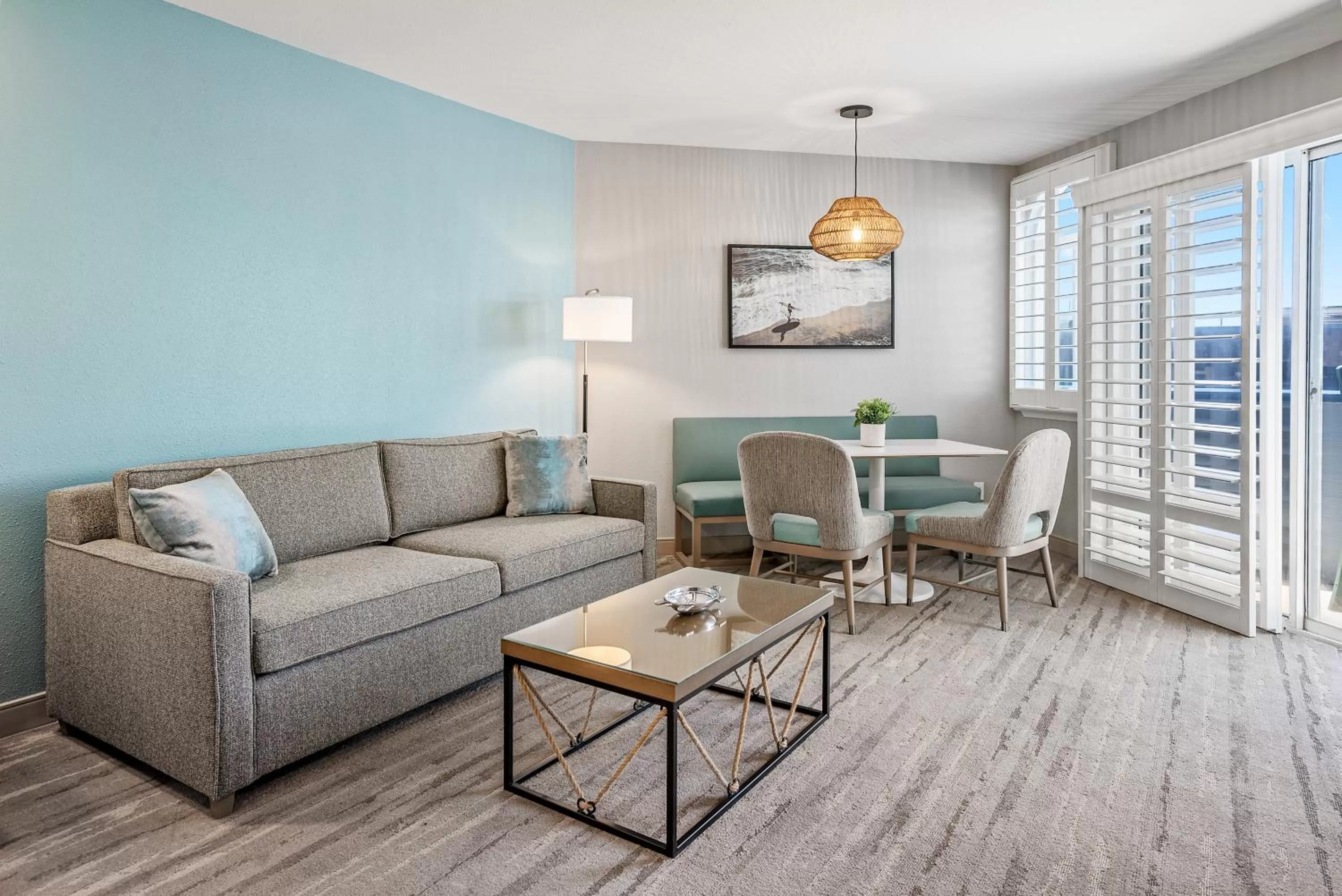 Living room in Shoreline Inn...on the beach