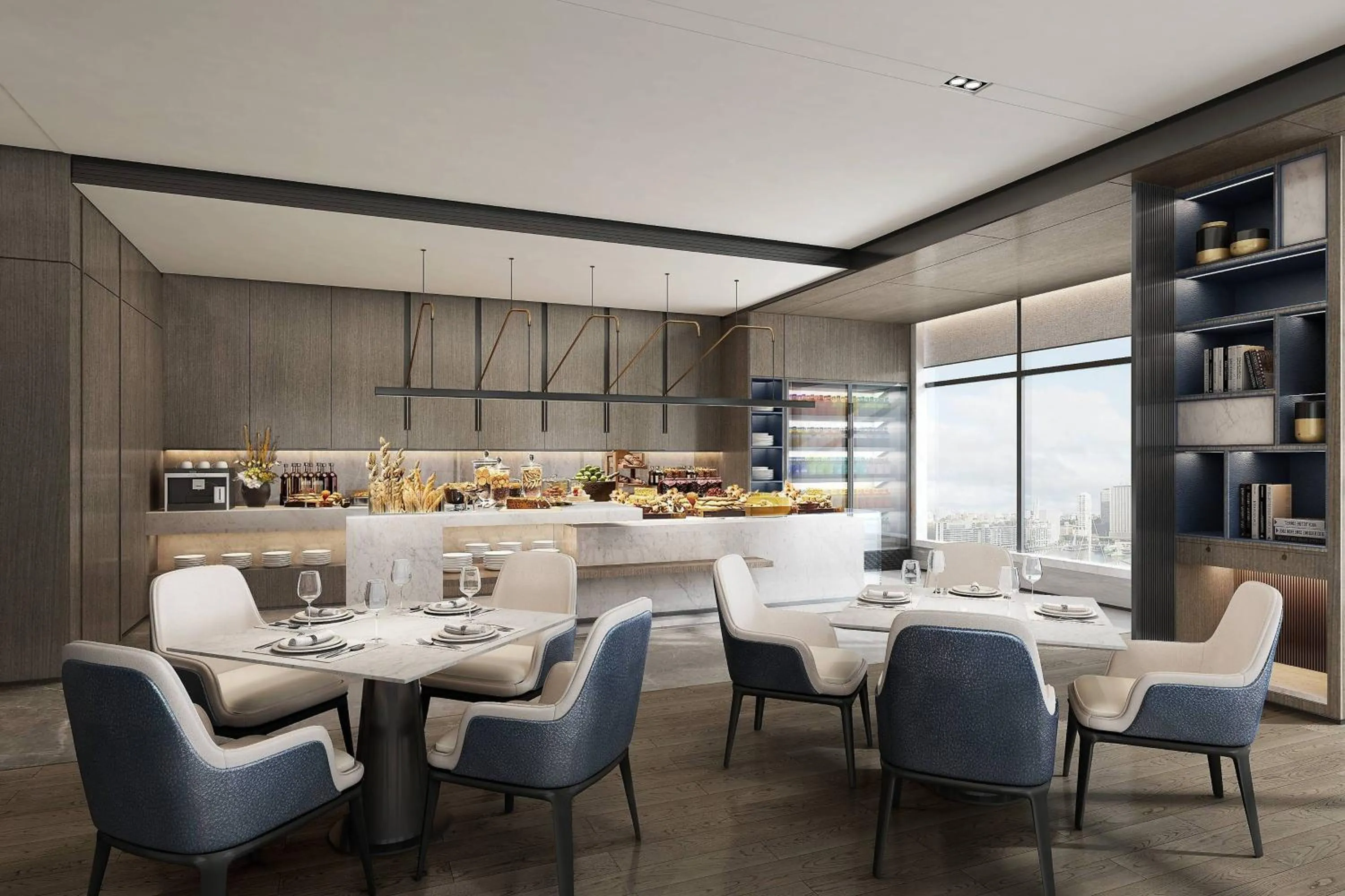 Lounge or bar in Shenyang Marriott Hotel