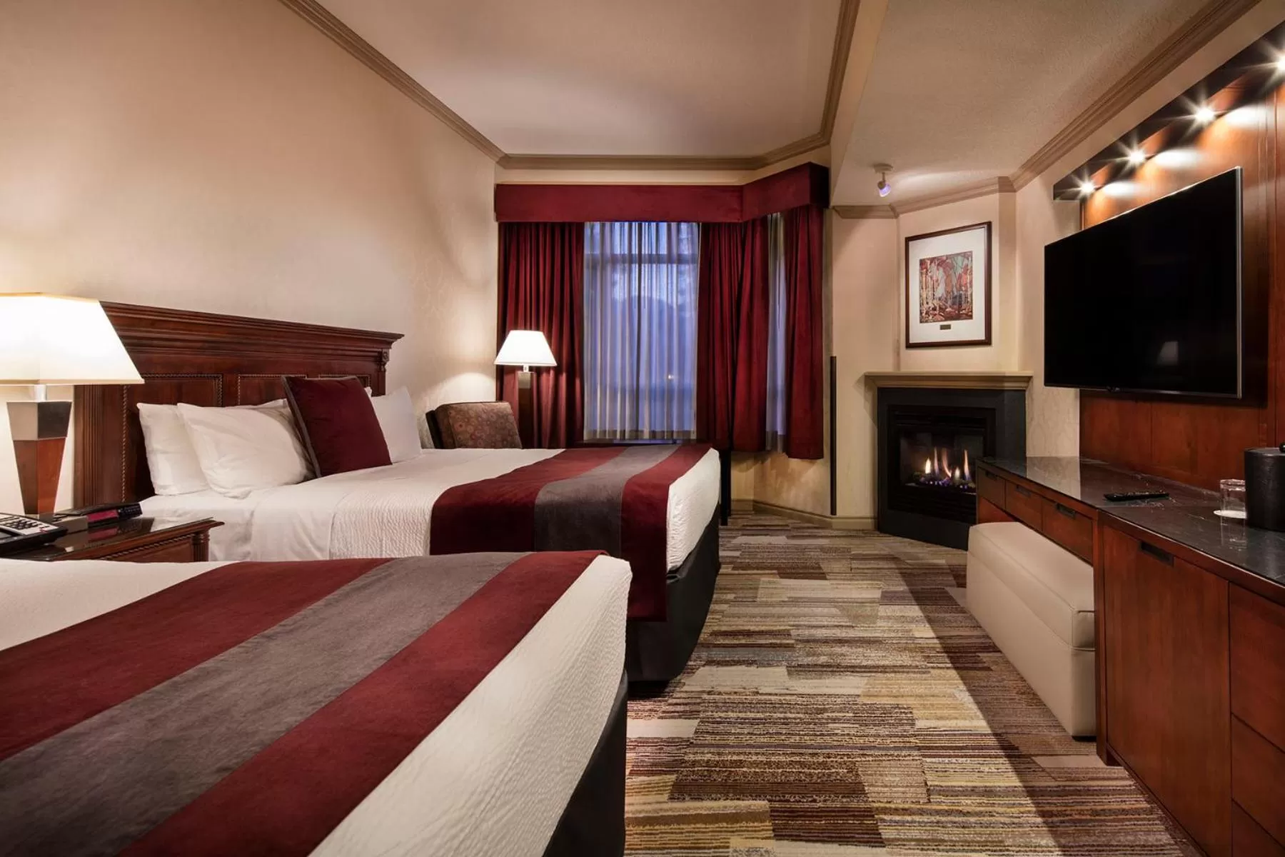 Bed in Royal Canadian Lodge