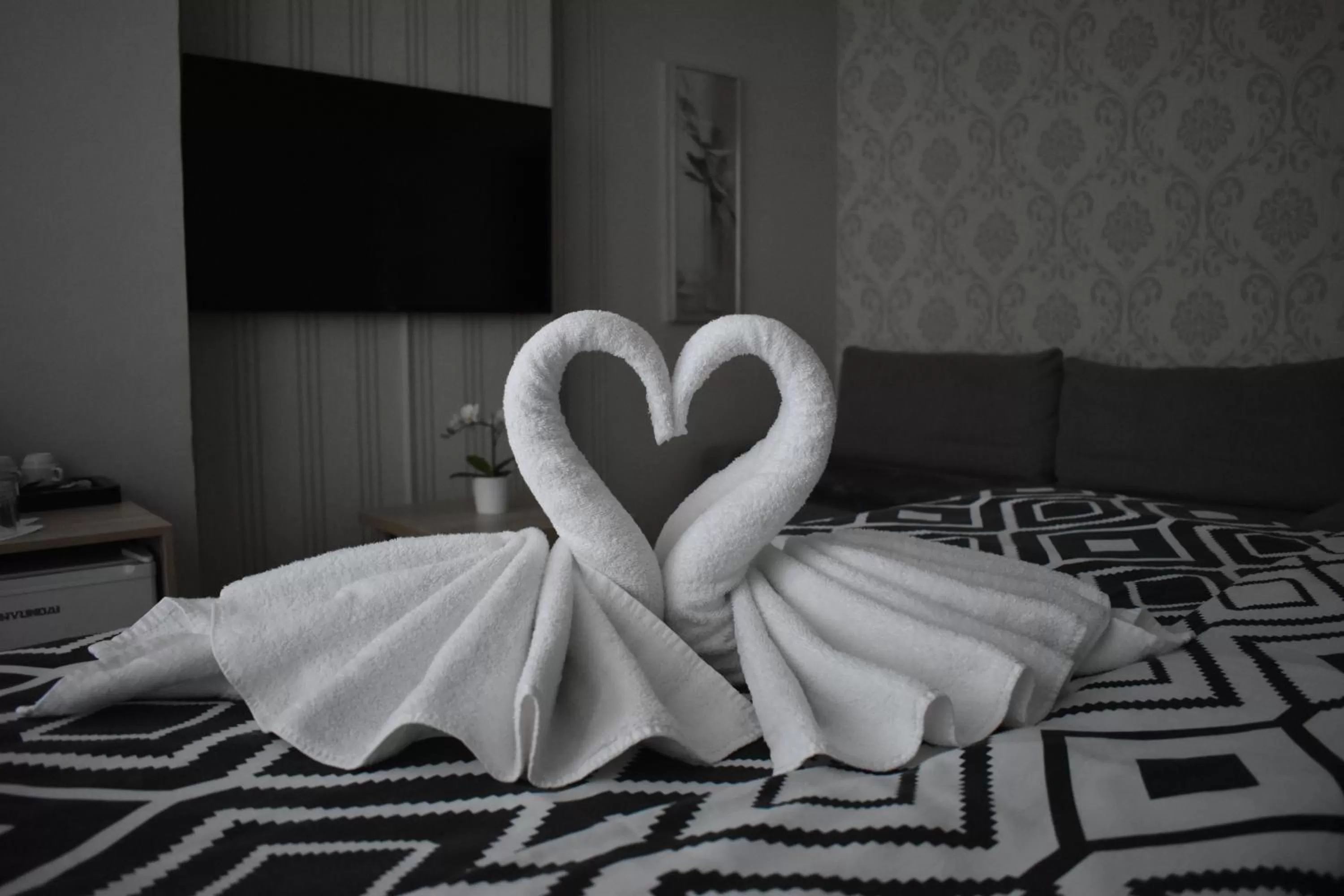 Bed in Hotel Boršičanka