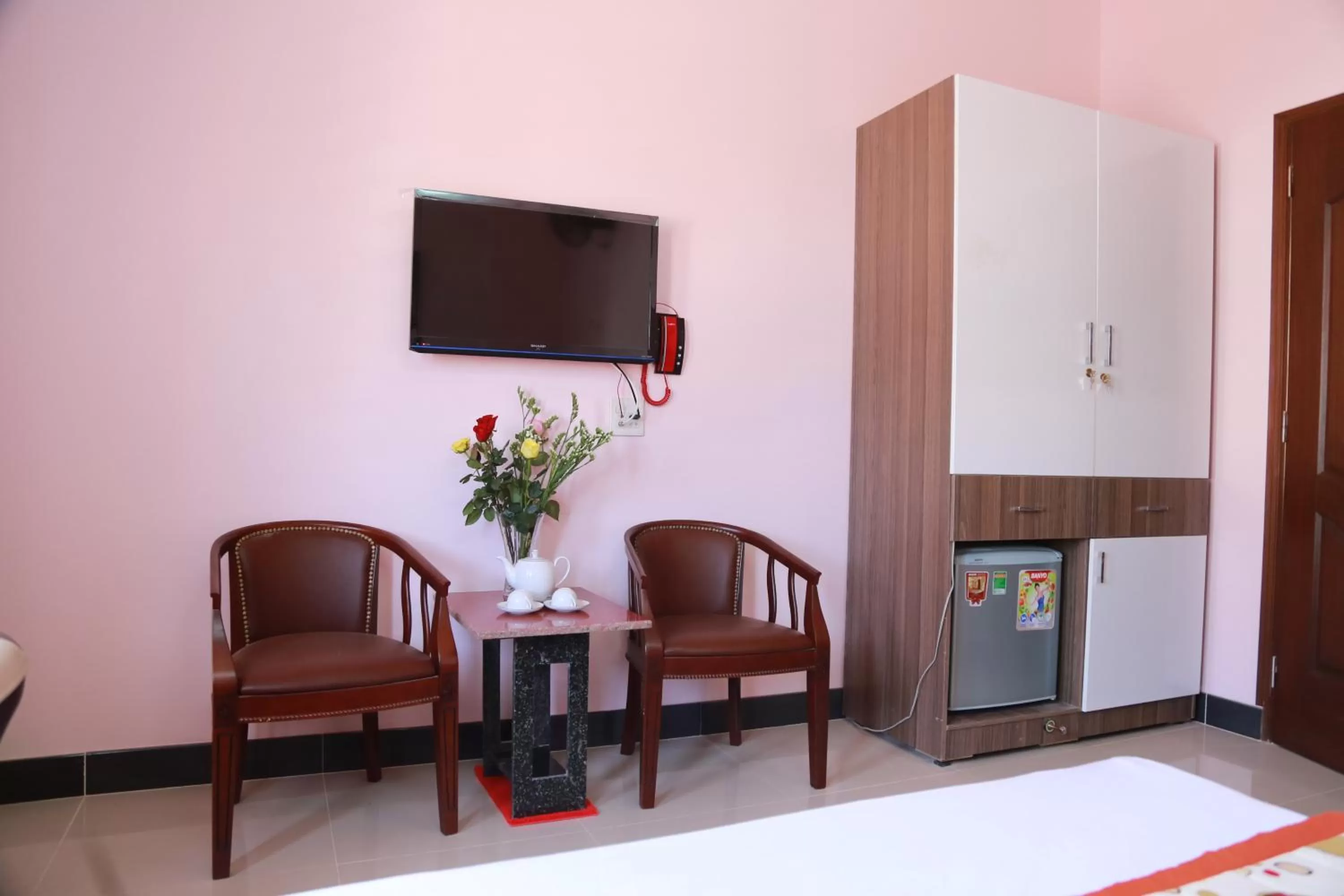 TV and multimedia, Bed in Ban Mai Hotel 66