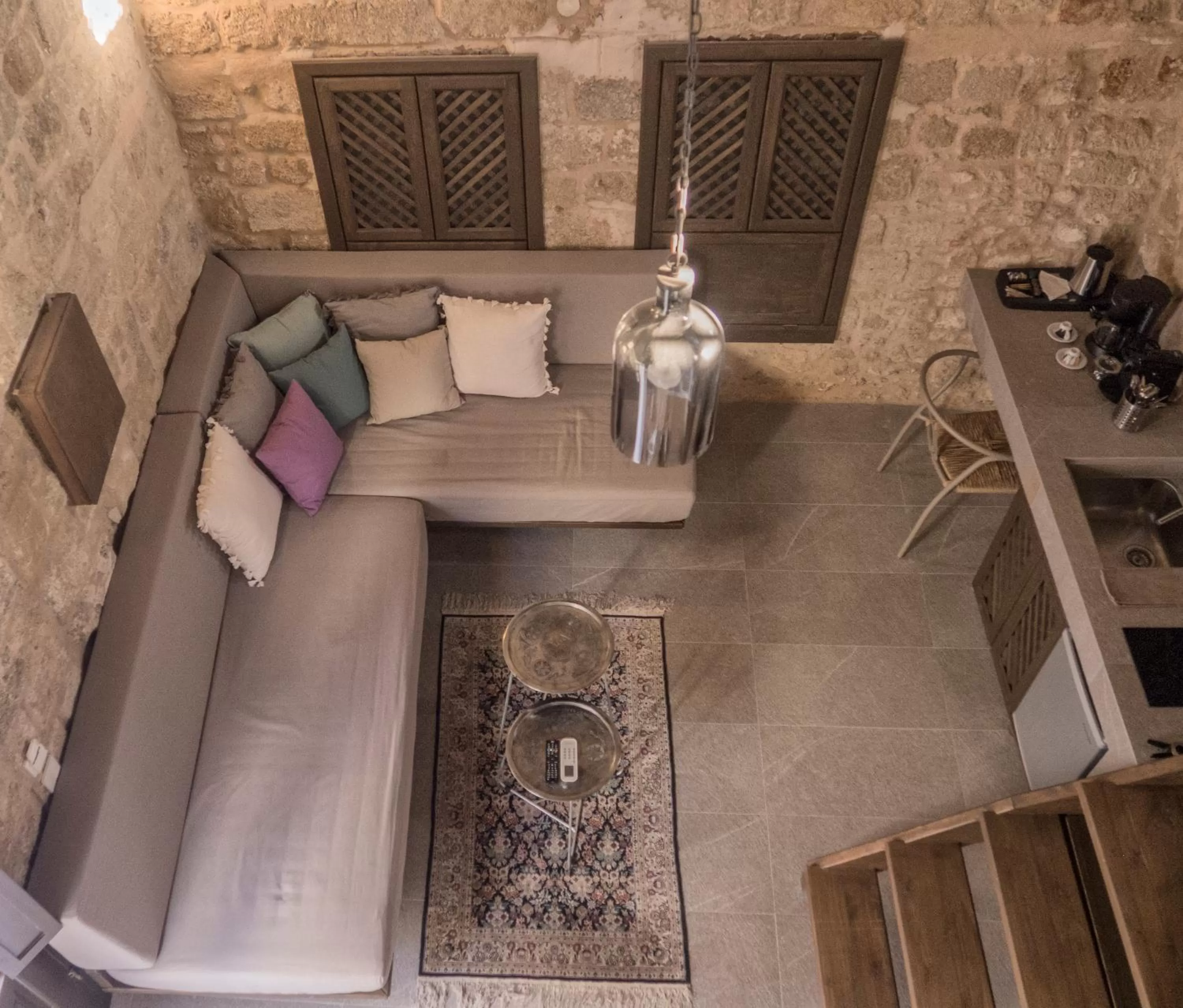 Seating area in Trinity Boutique Hotel