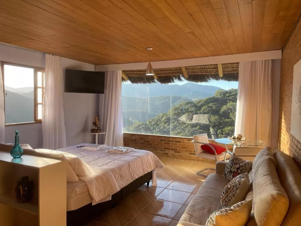 Bed in Pousada R.N.C. Nosso Paraíso