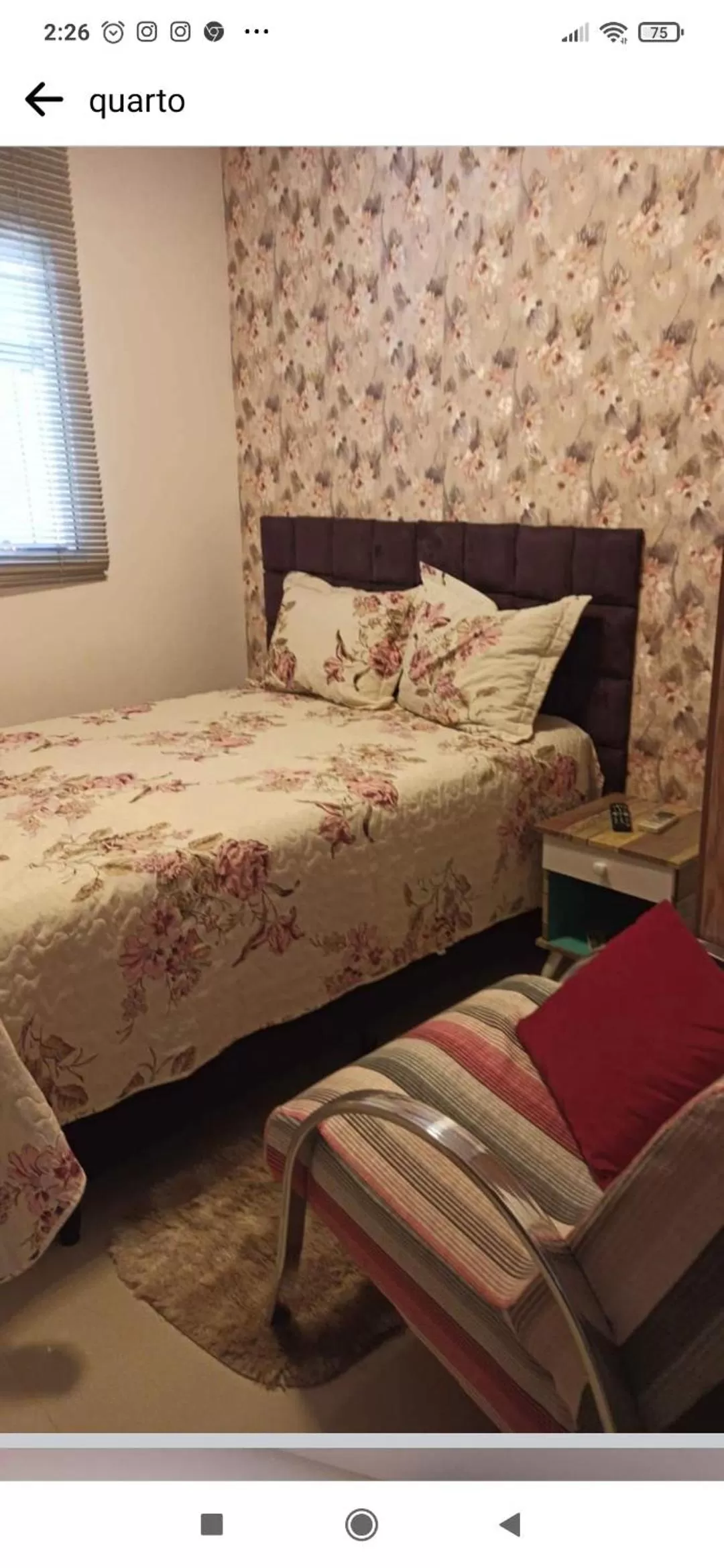 Bed in Pousada Bom Sono