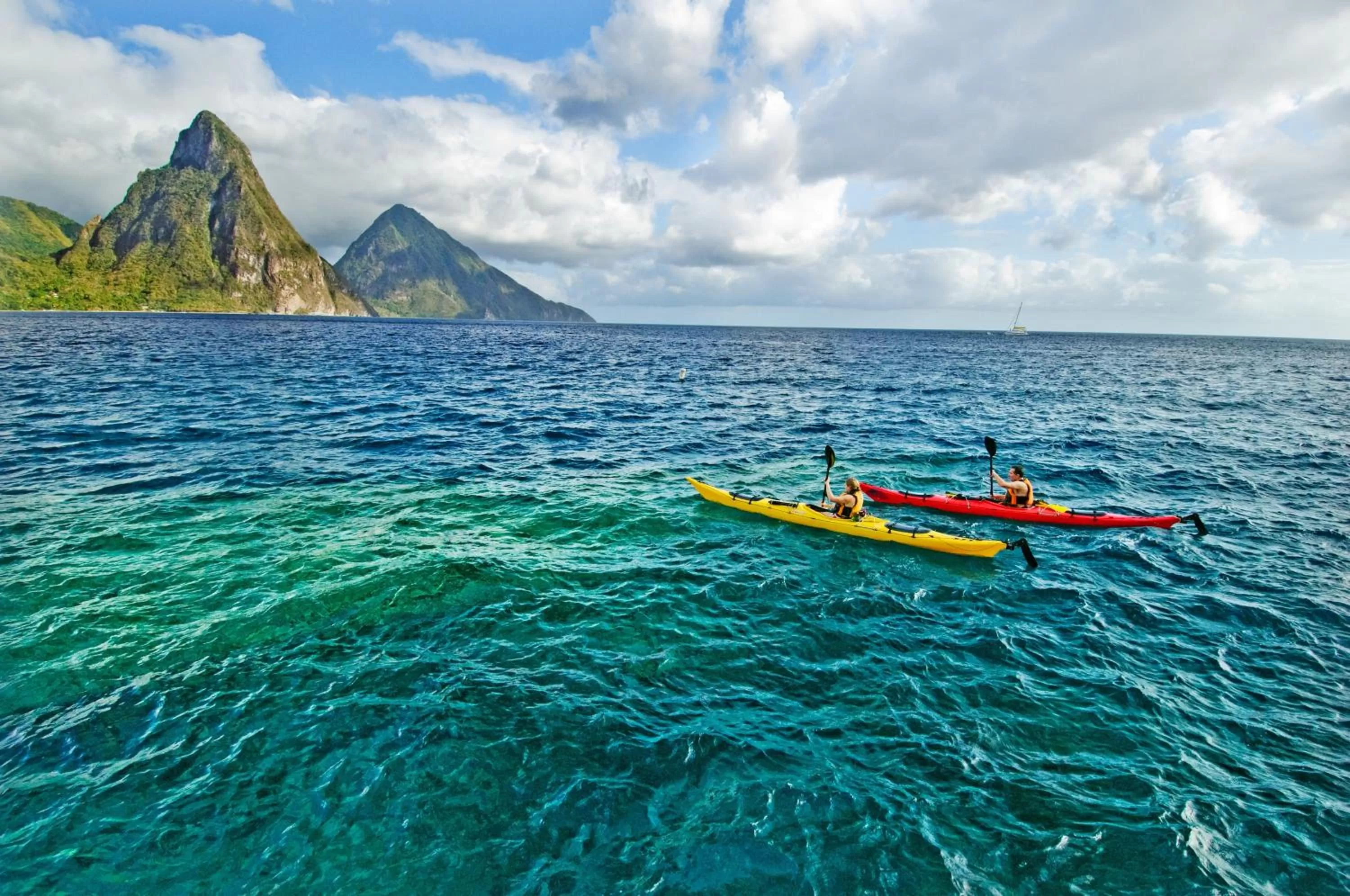 Canoeing in Anse Chastanet Resort