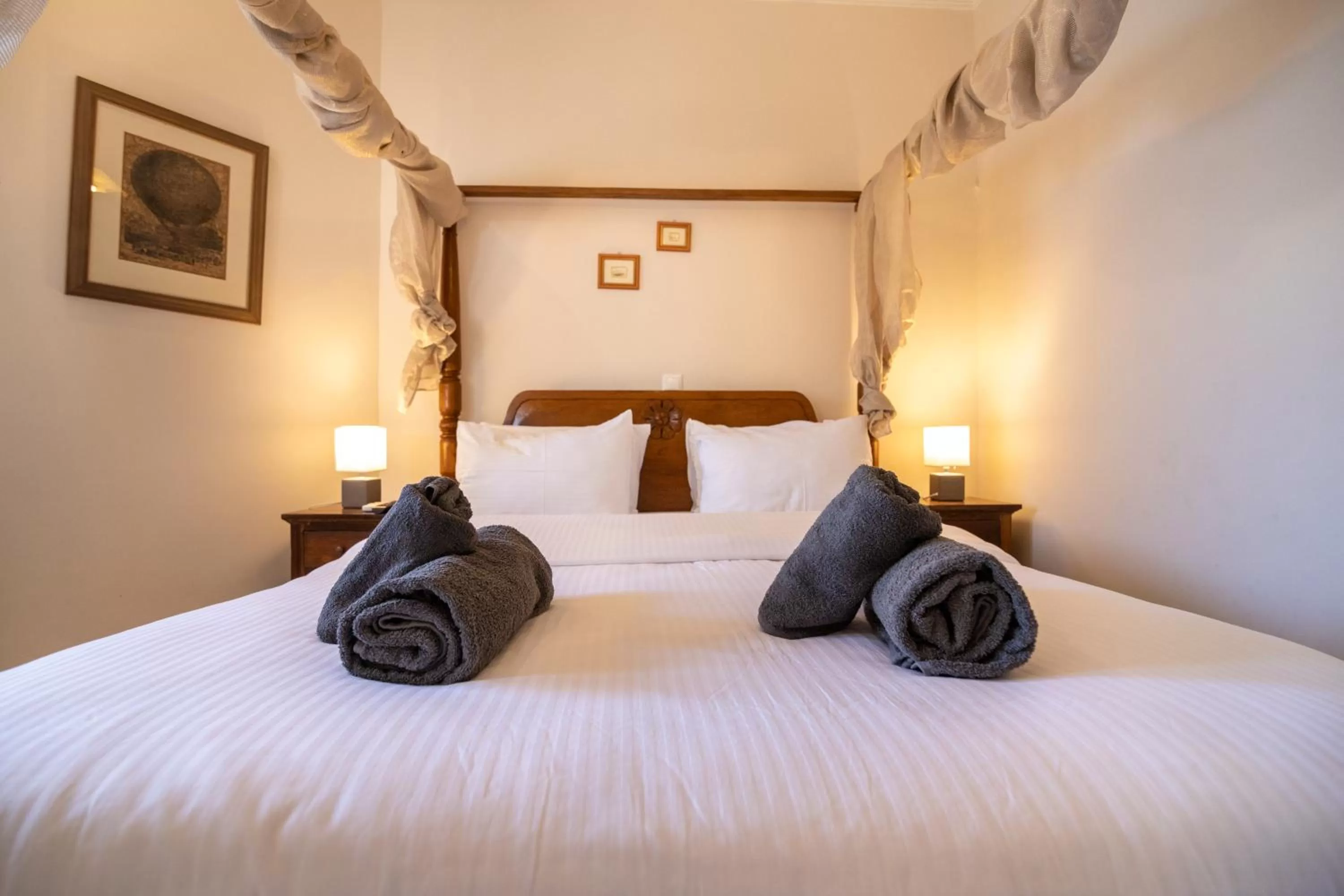 Bed in Votsalakia Hotel & Luxury Apartments