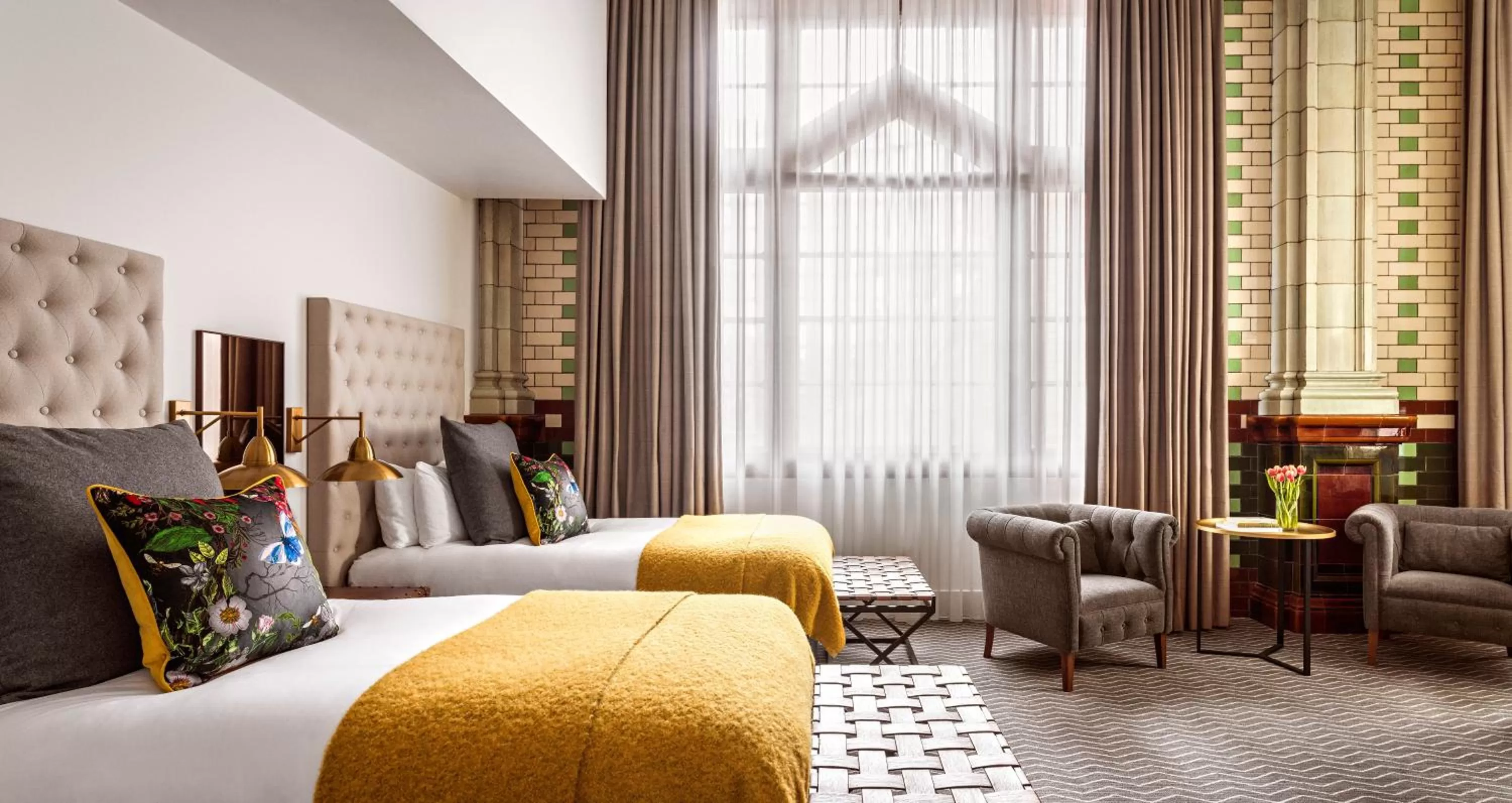 Photo of the whole room, Bed in Kimpton Clocktower by IHG