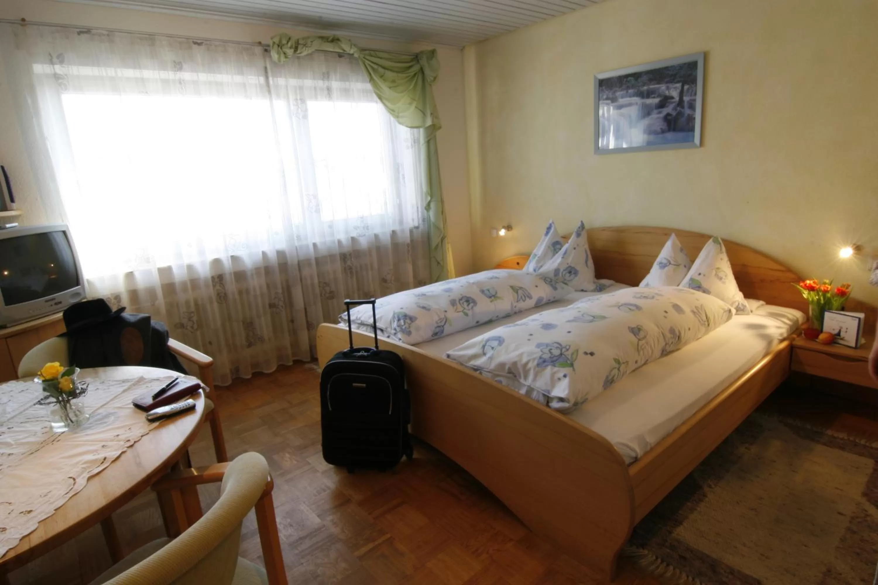 Bedroom, Bed in Biohotel-Restaurant Rose