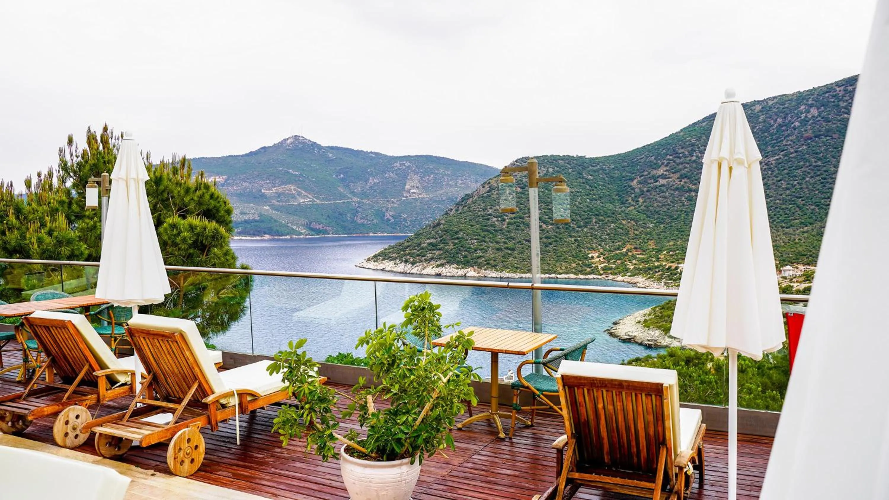 Balcony/Terrace in Happy Hotel Kalkan