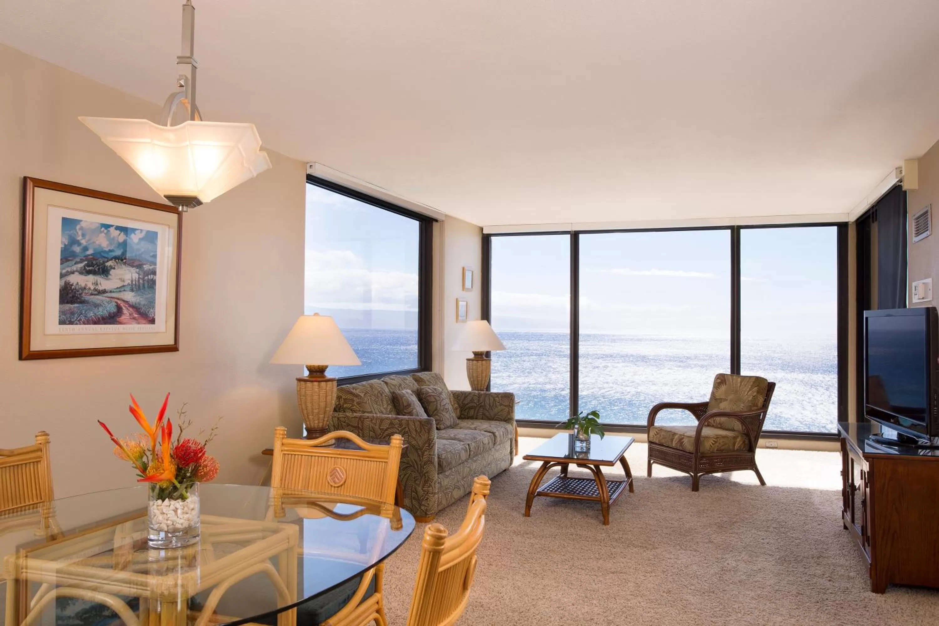 Two-Bedroom Suite with Ocean Front View in Aston Mahana at Kaanapali