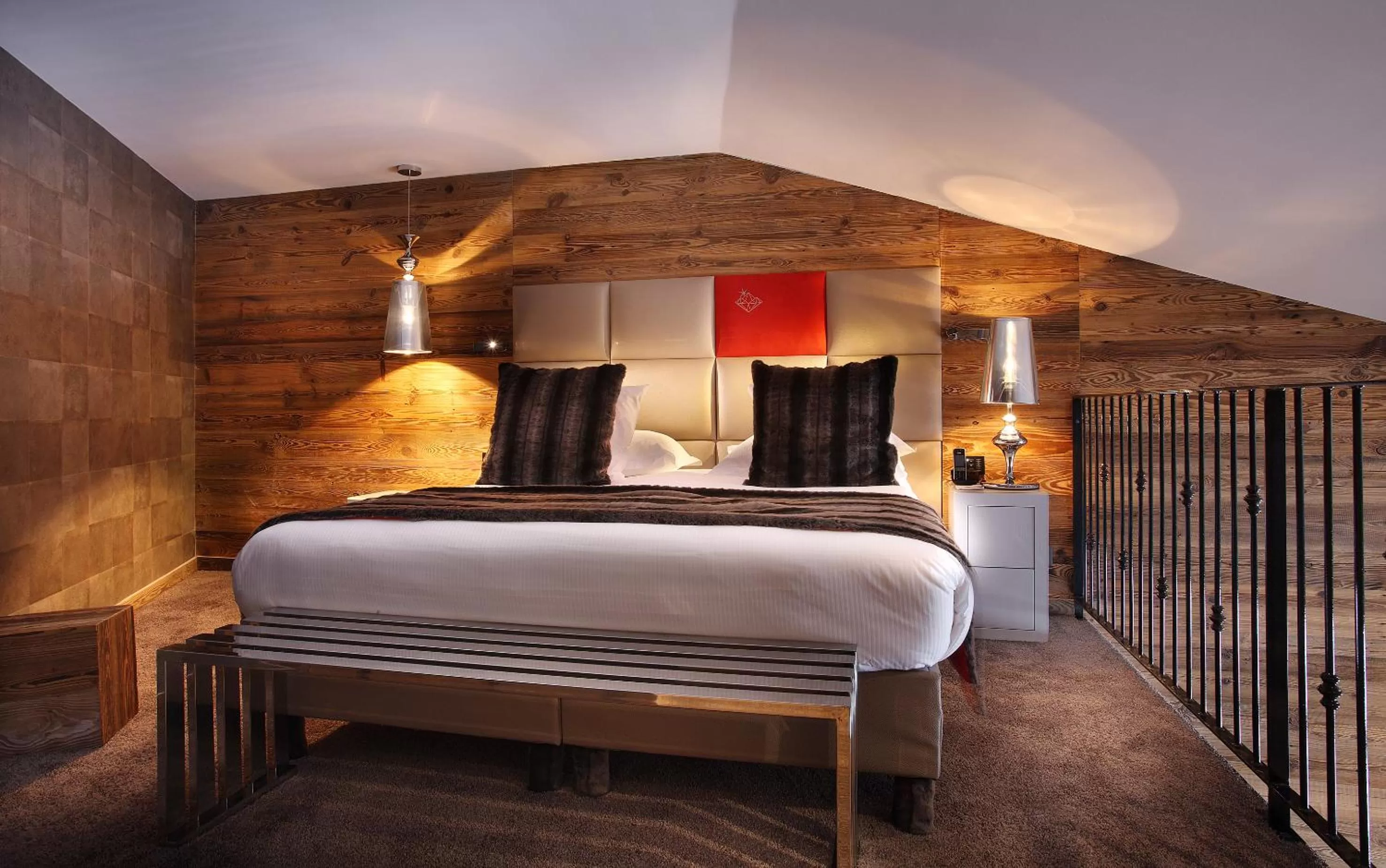 Bed in Hôtel Koh-I Nor by Les Etincelles