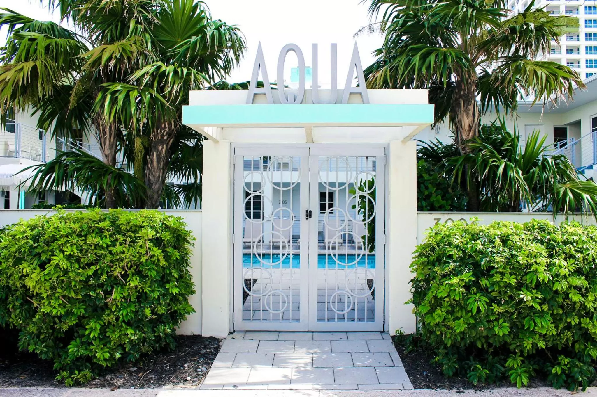 Facade/entrance in Aqua Hotel