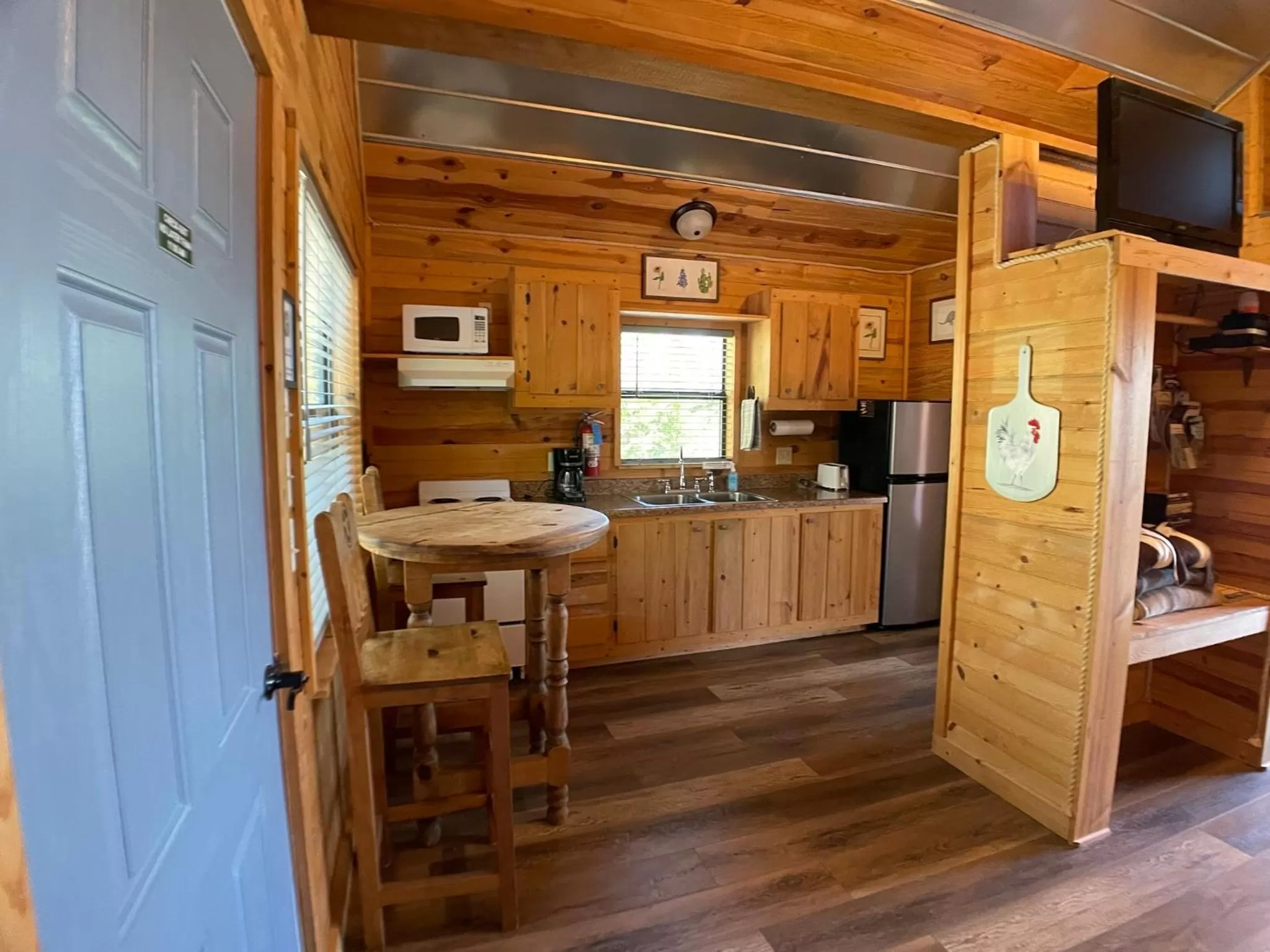 kitchen in Walnut Canyon Cabins