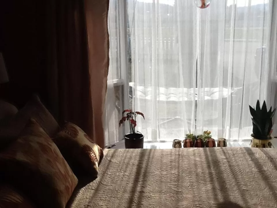 Bed in Vintage Merlot Bed and Breakfast