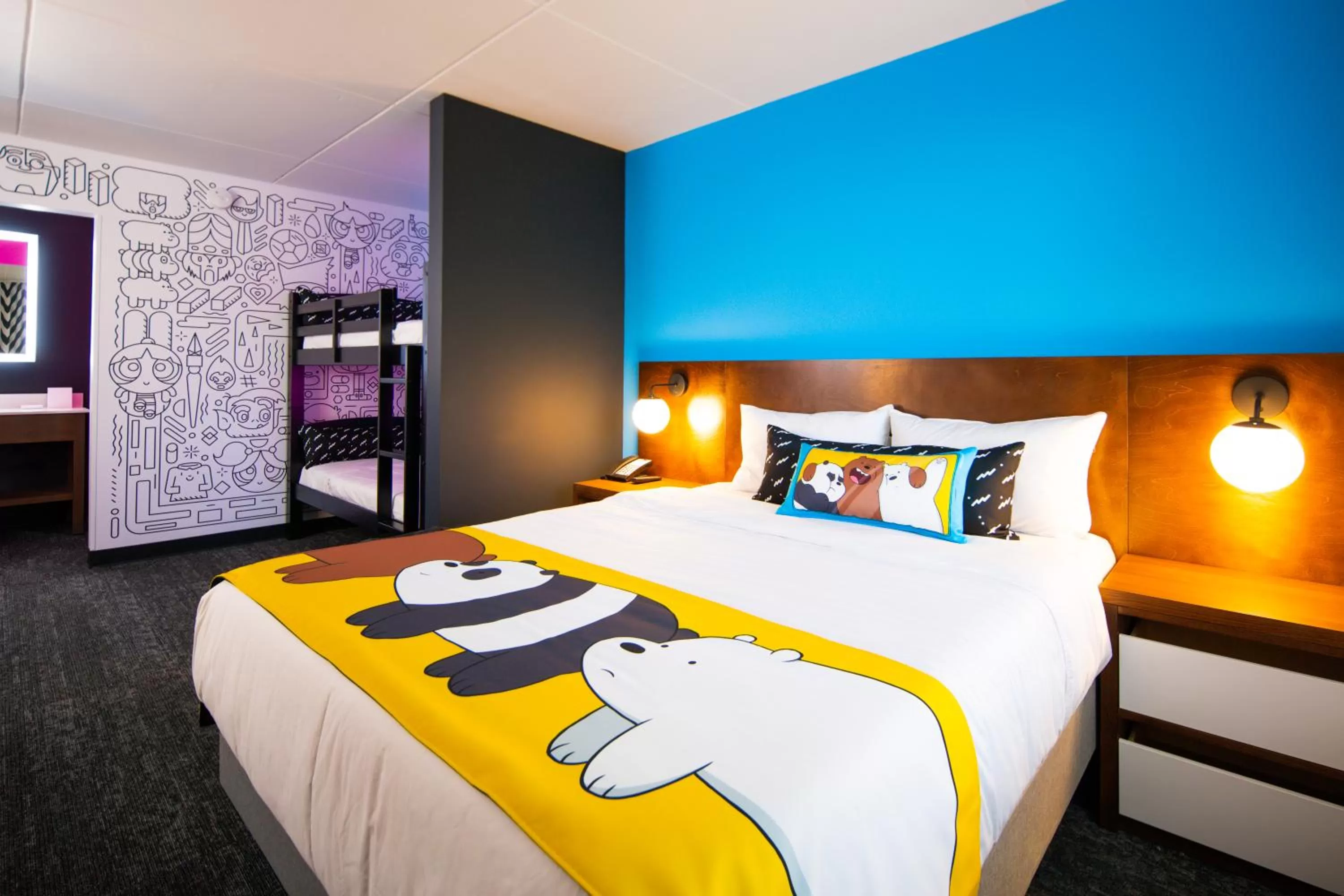 Bed in Cartoon Network Hotel