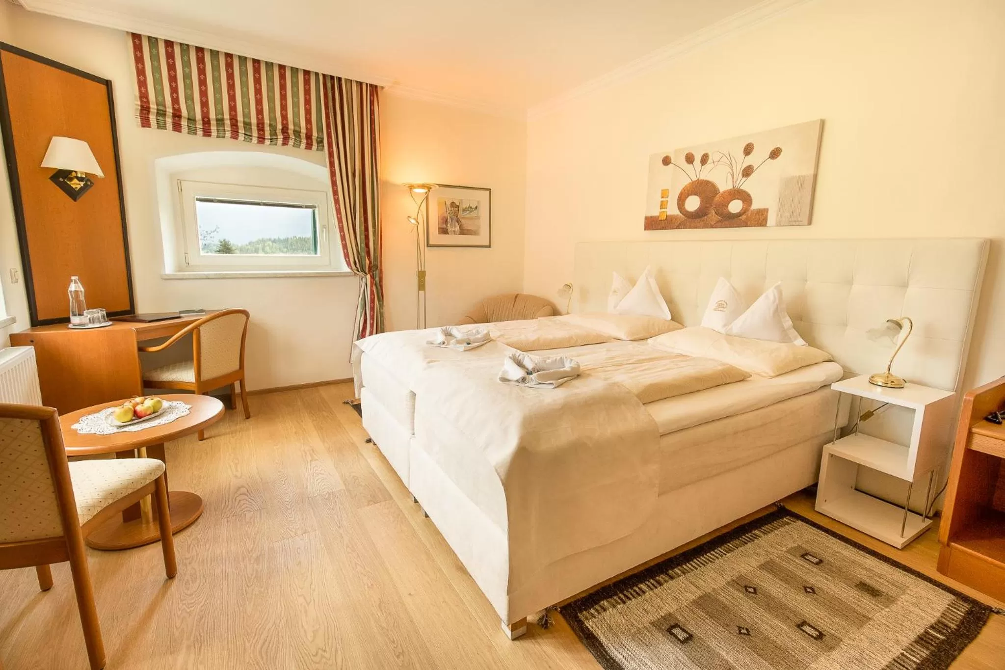 Bed in Hotel Schloss Lerchenhof