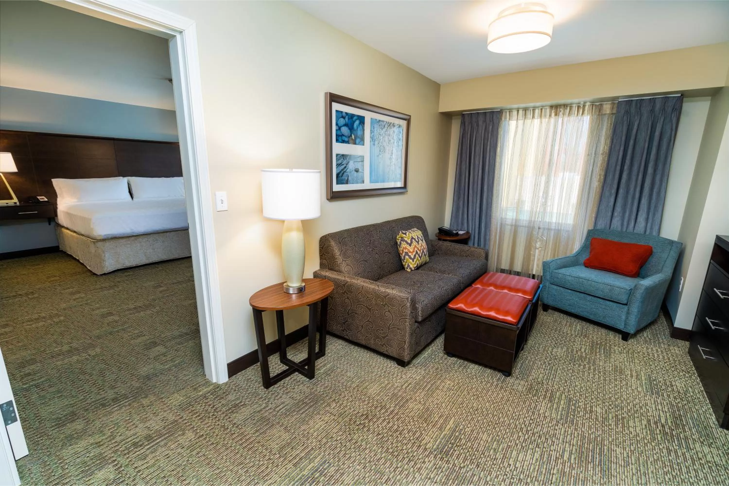 Photo of the whole room, Bed in Staybridge Suites - Newark - Fremont by IHG