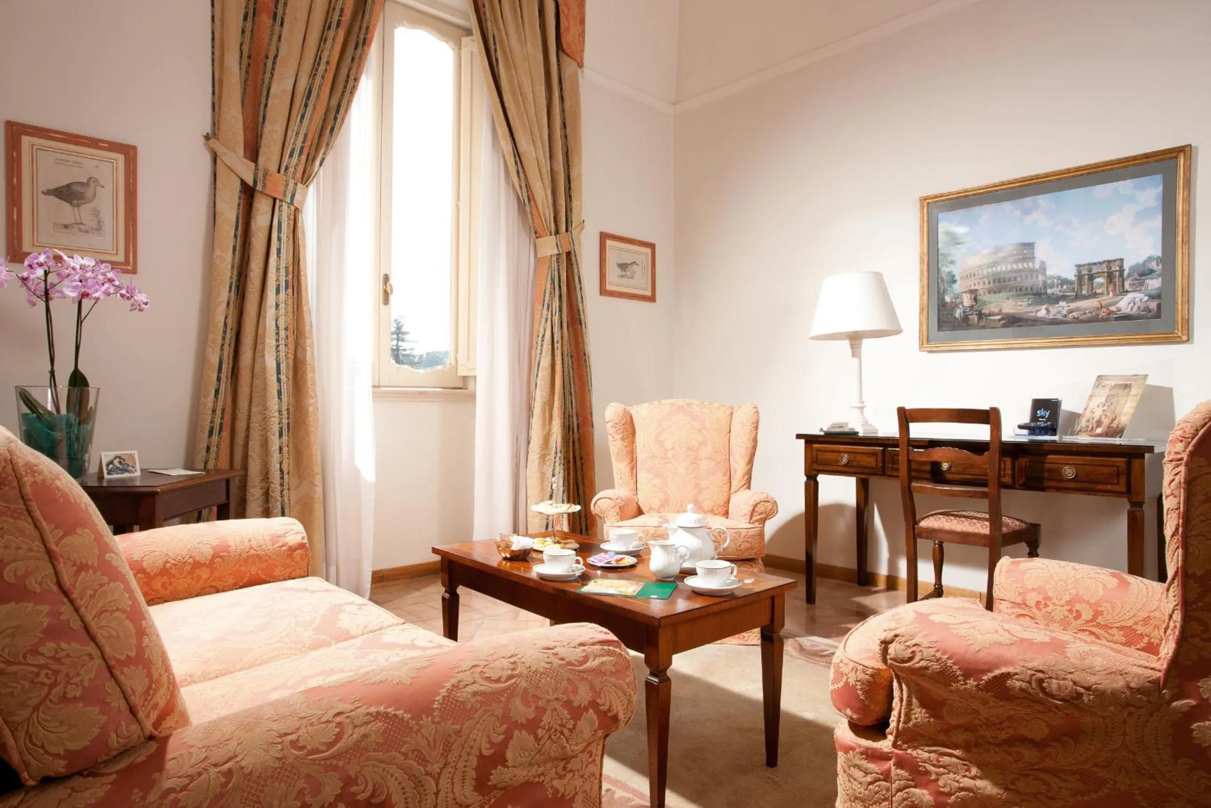 Living room in Park Hotel Villa Grazioli