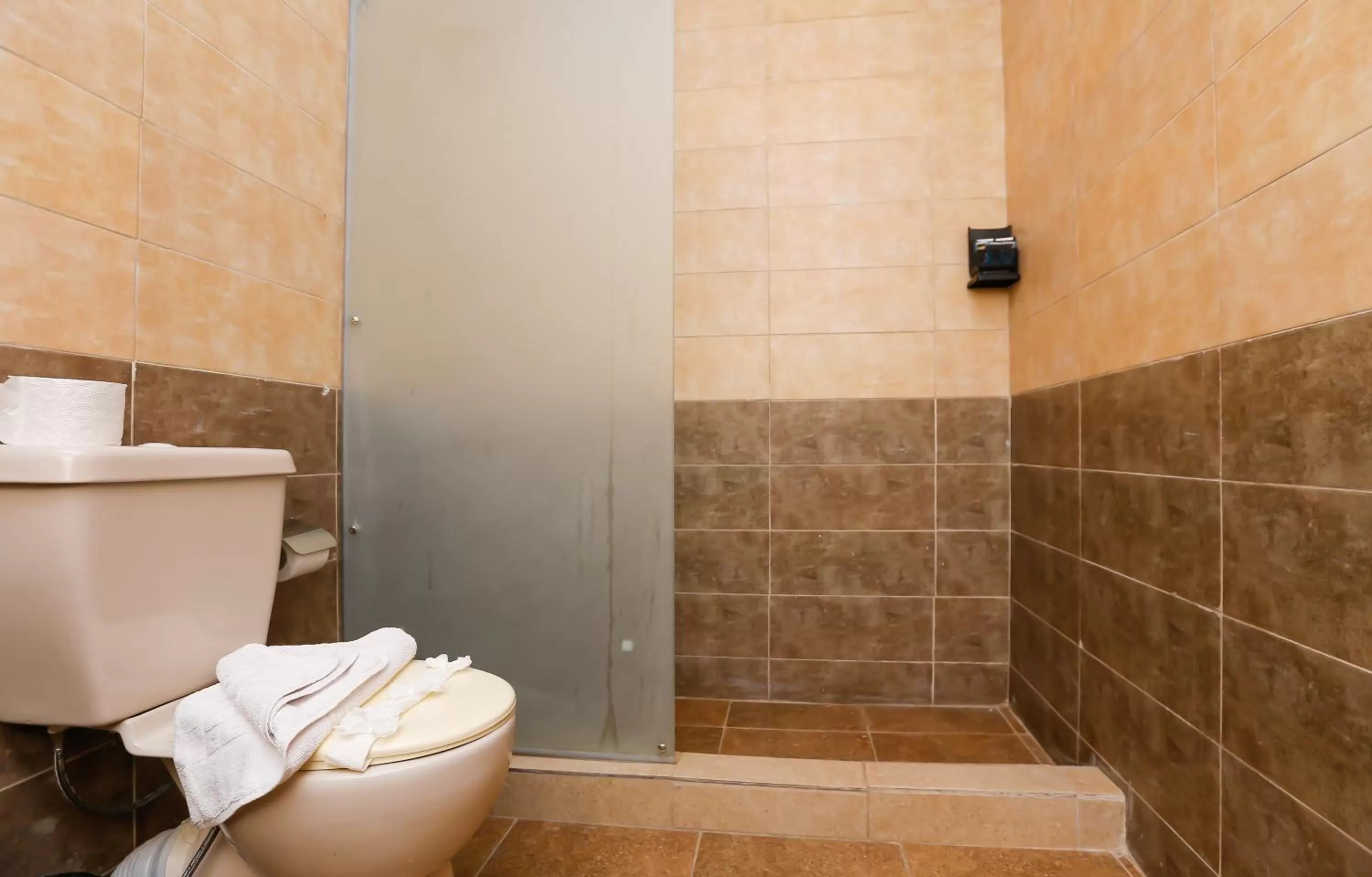 Shower, Bathroom in King Cheops Inn - Pyramid View