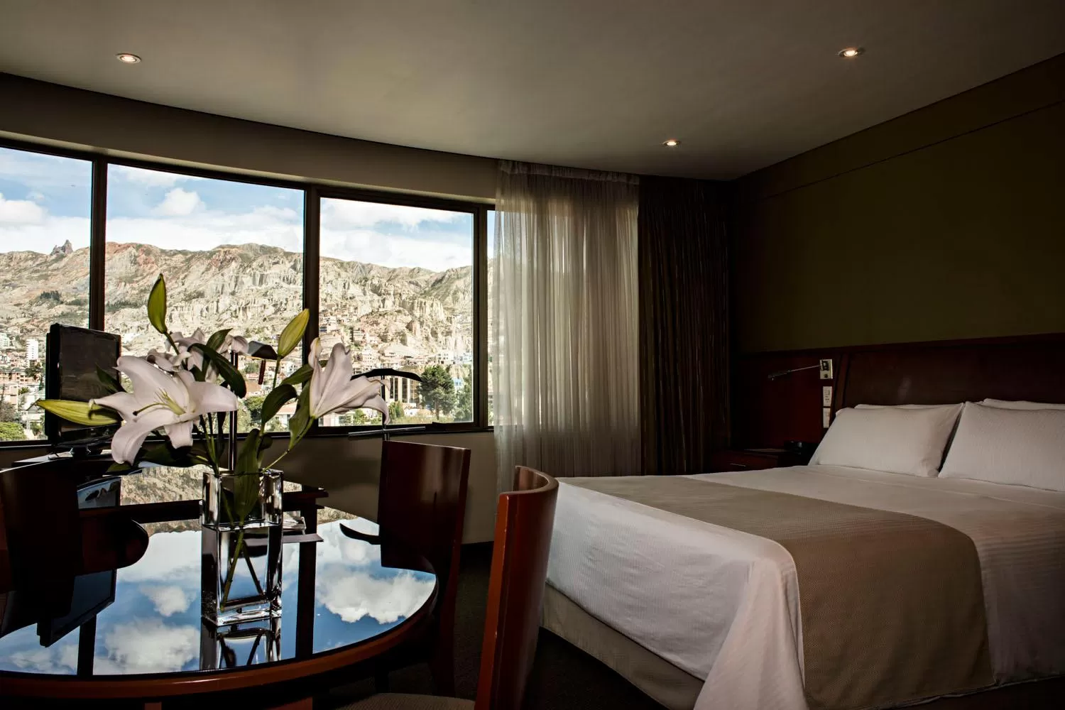 Mountain view, Bed in Suites Camino Real