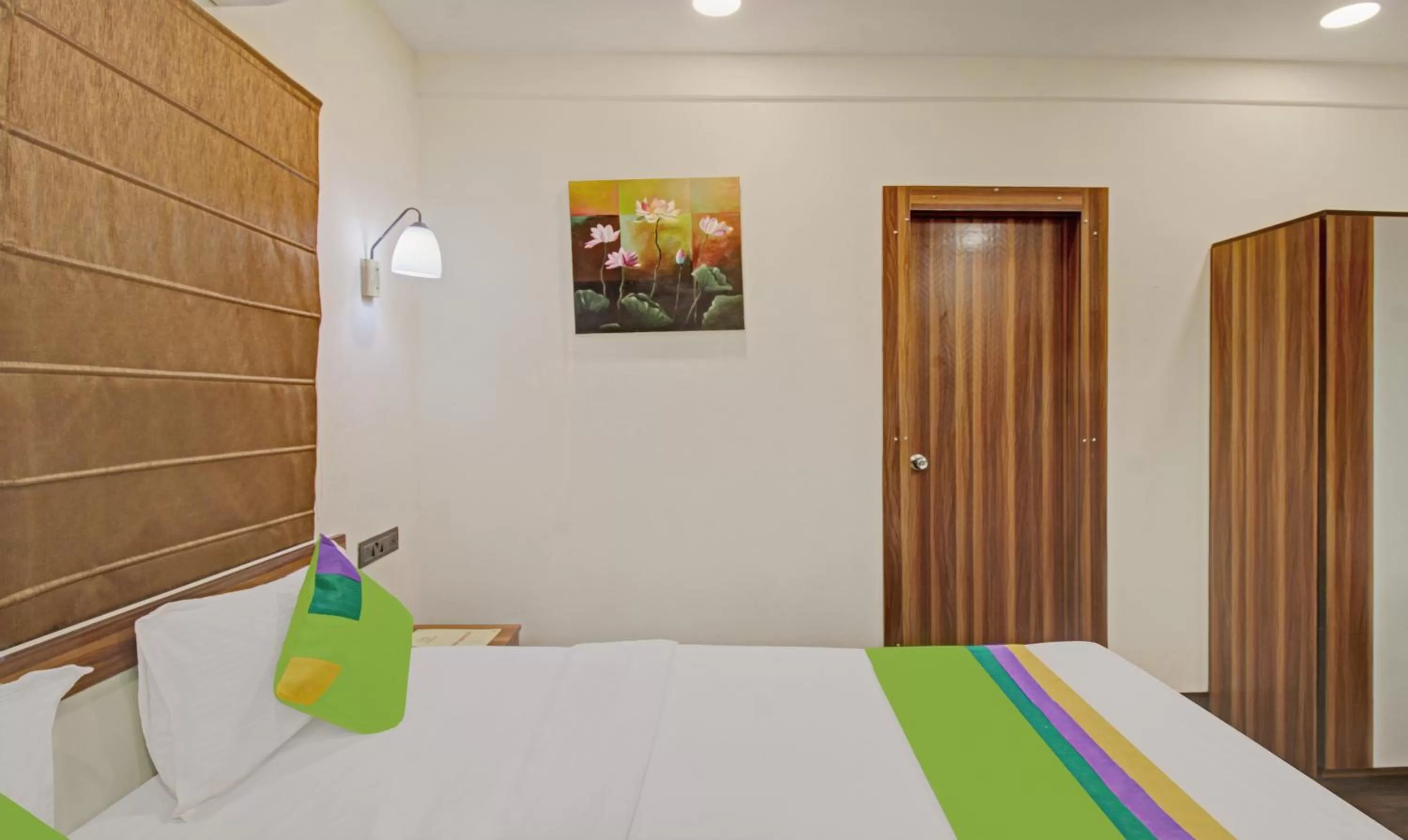 Bedroom, Bed in Treebo The Boss