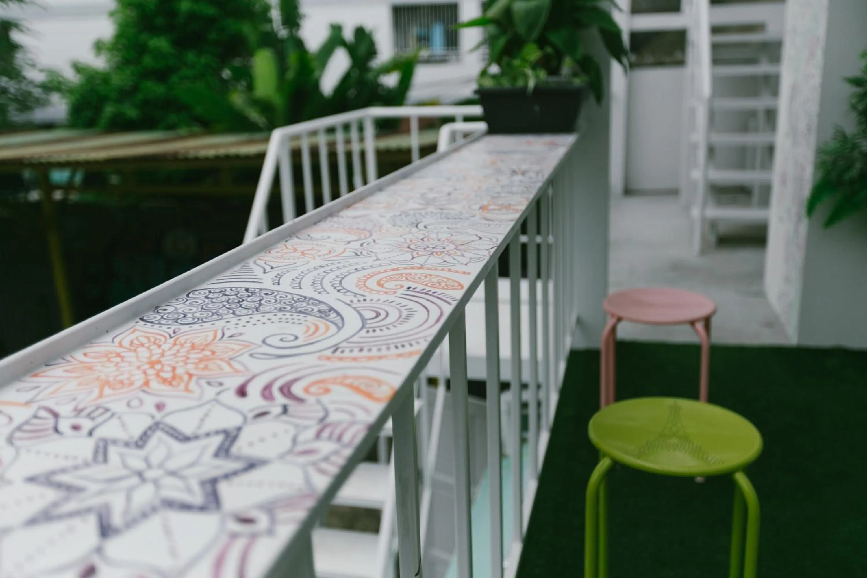 Balcony/Terrace in Diff Hostel