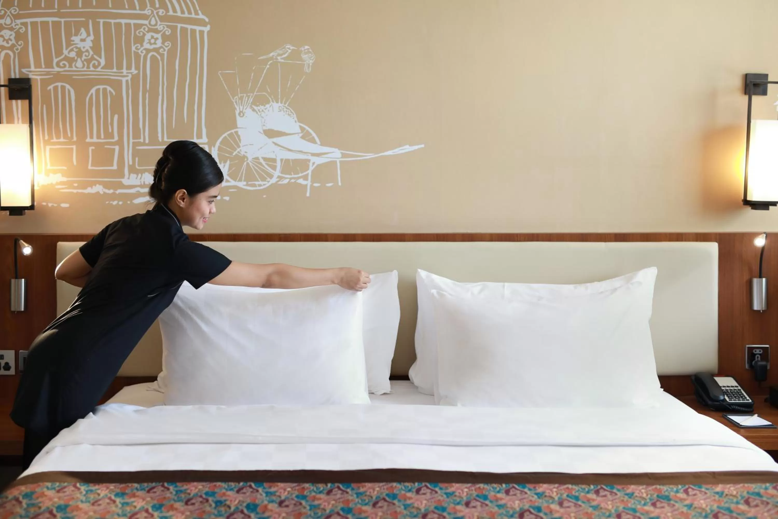 Bed in Swiss-Belhotel Airport Jakarta