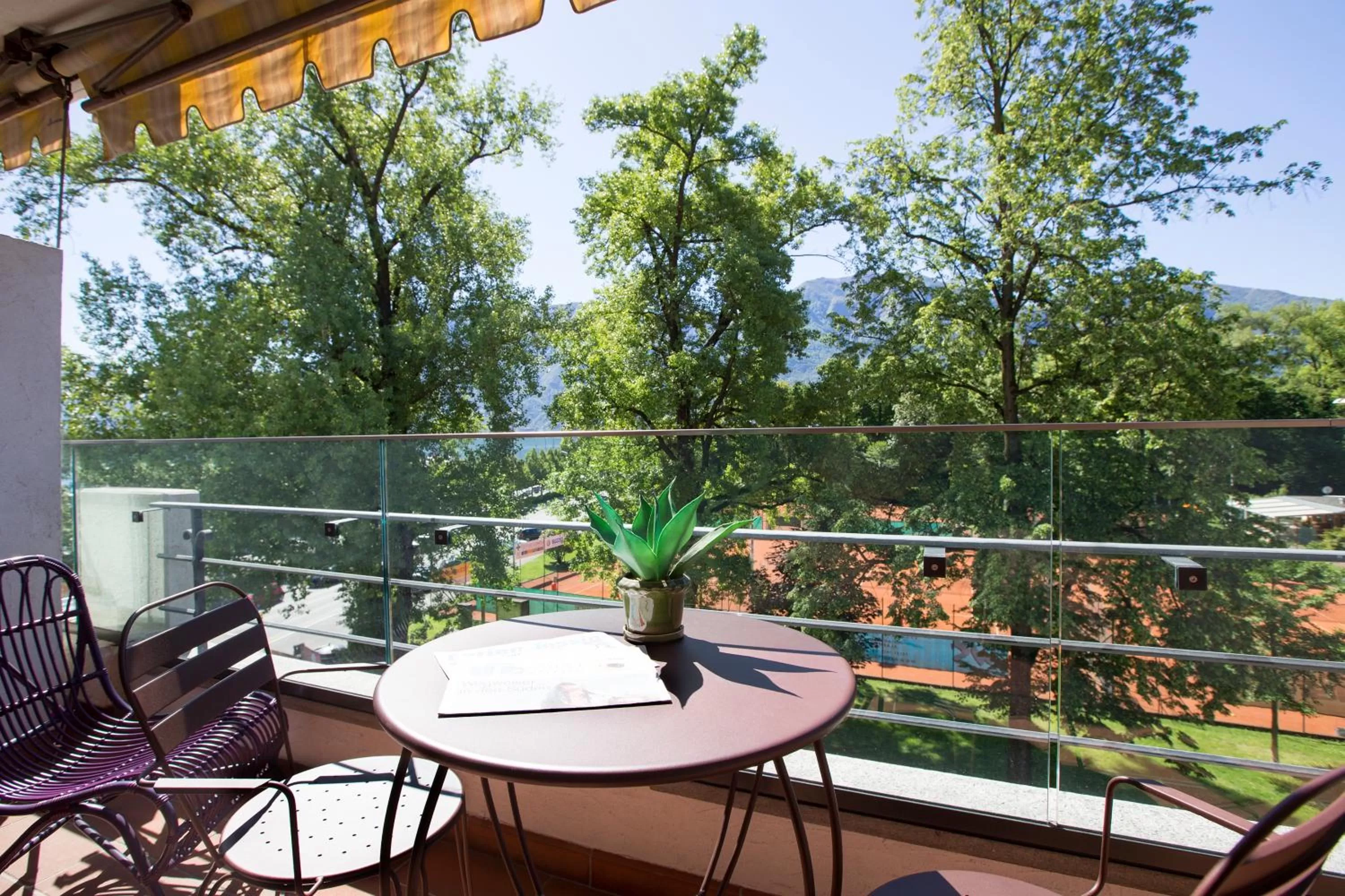 View (from property/room), Balcony/Terrace in Aparthotel Al Lago