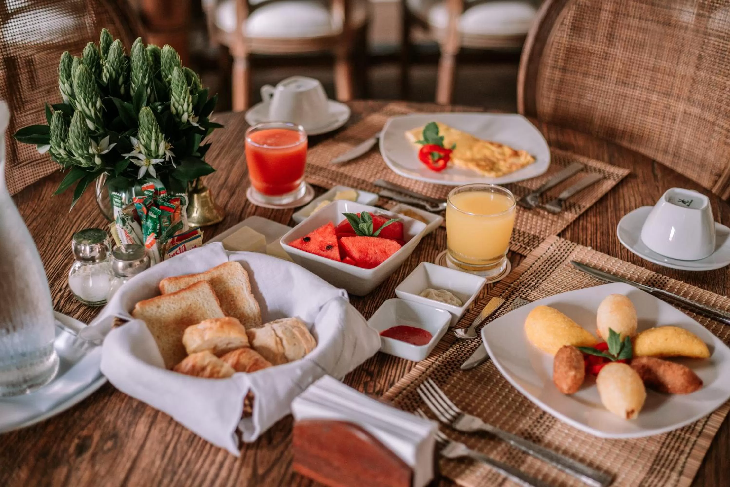 Continental breakfast in Hotel Boutique Casa del Coliseo