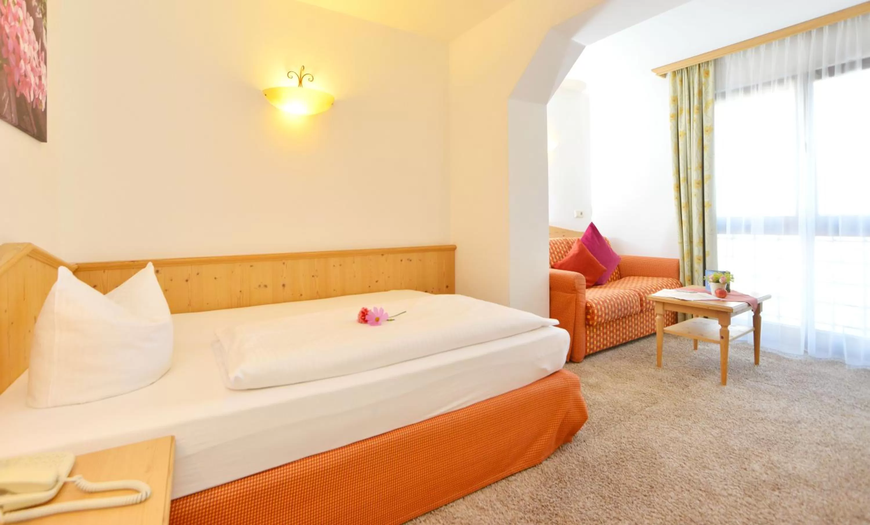 Decorative detail, Bed in Hotel Diana