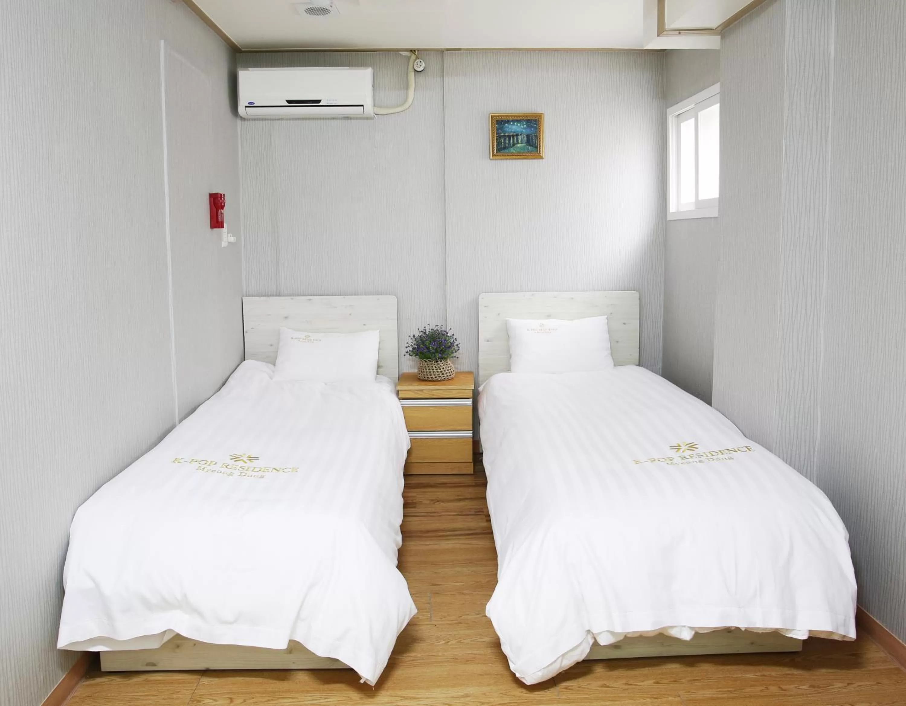 Decorative detail, Bed in K-POP Residence Myeongdong 1