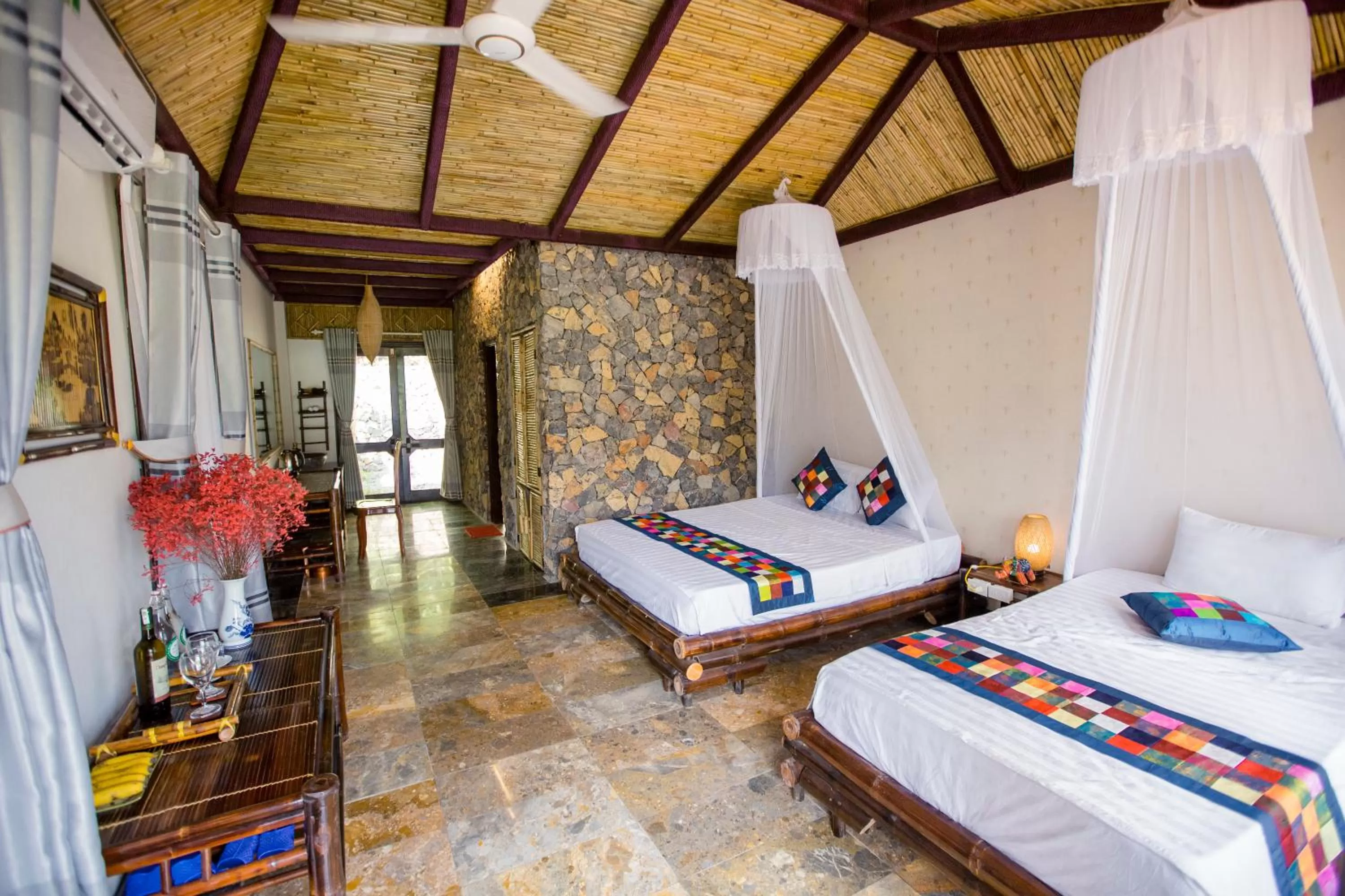 Bed in Tam Coc Rice Fields Resort