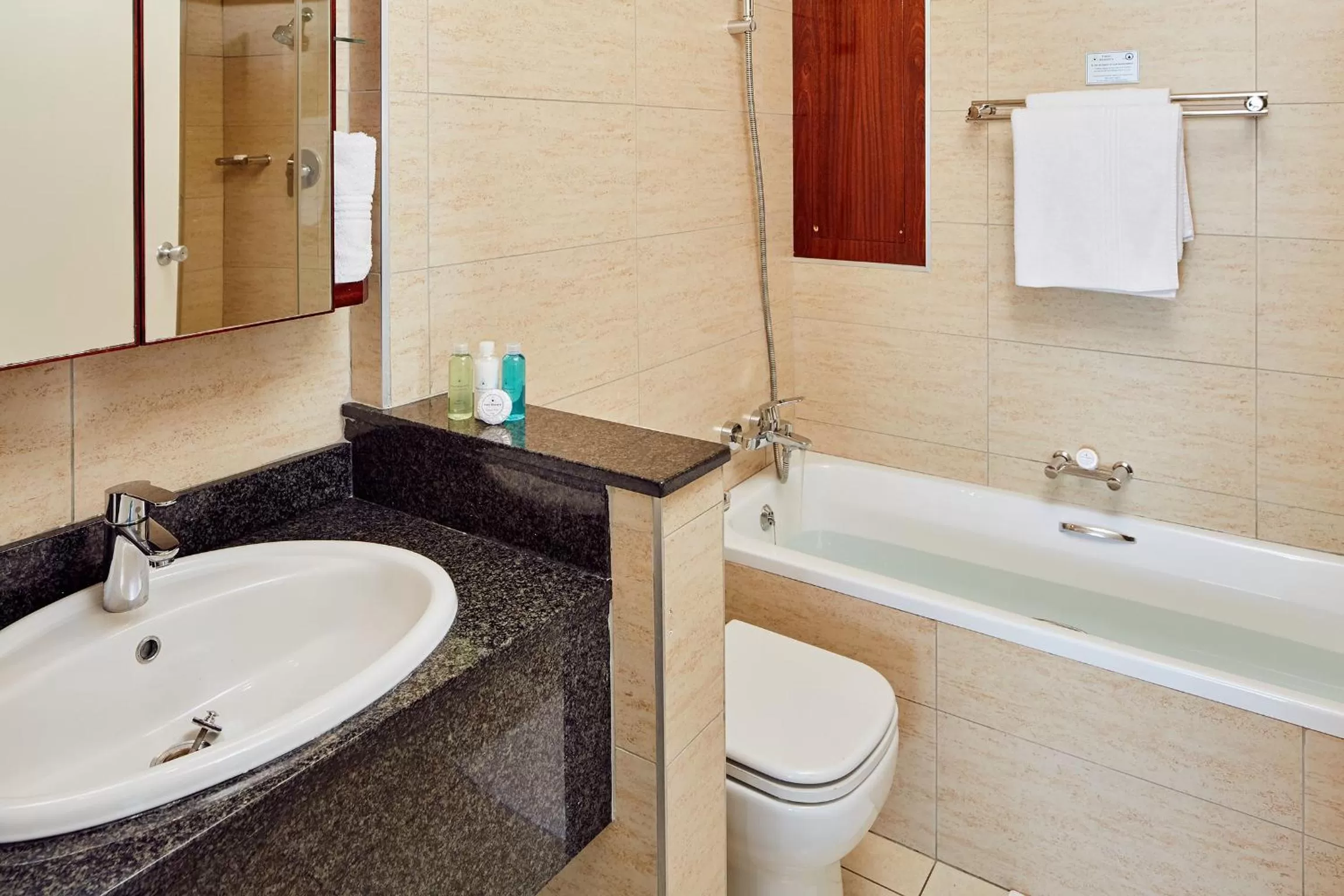 Shower in First Group The Palace All-Suite