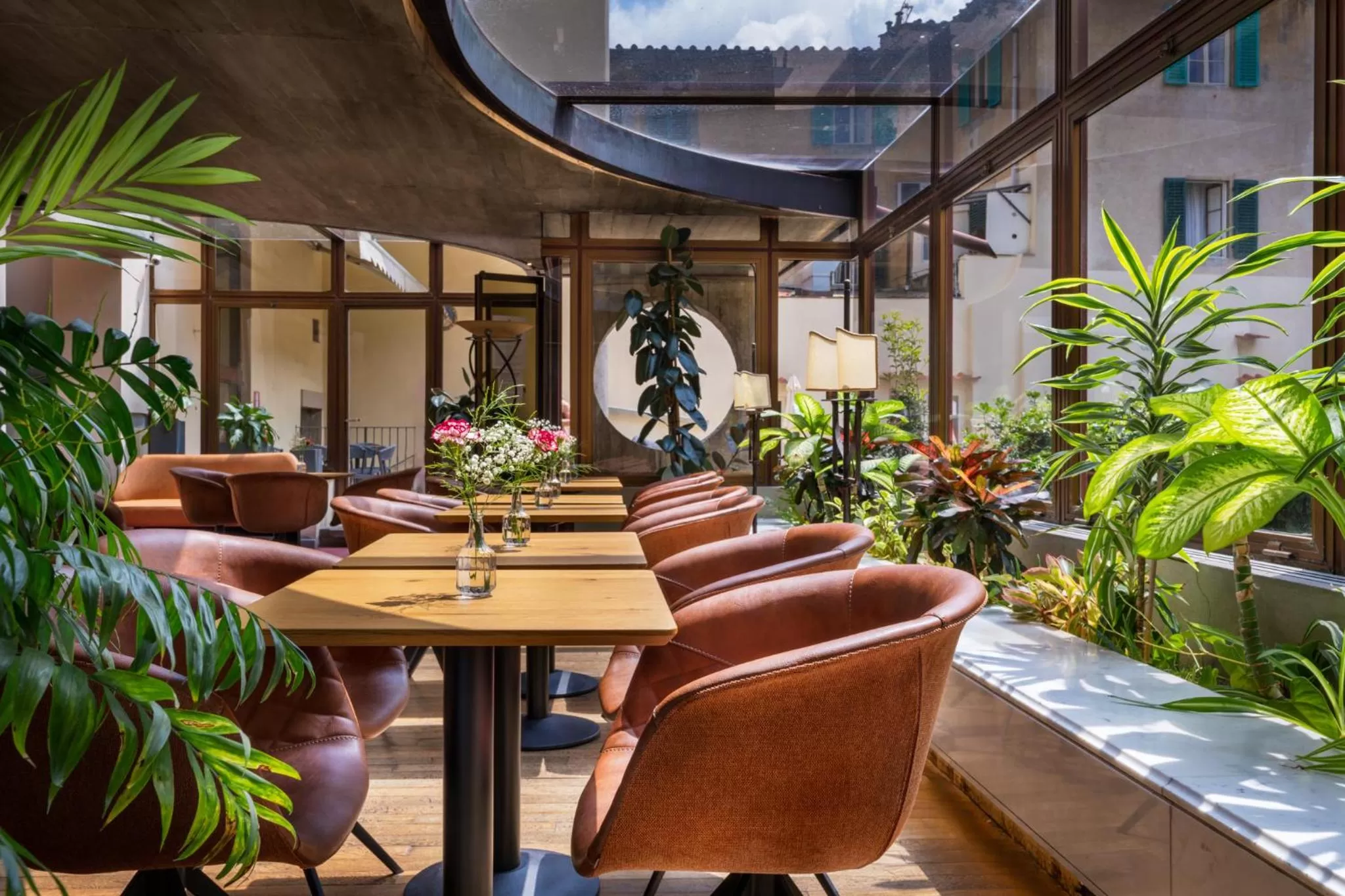 Seating area in Hotel Croce Di Malta