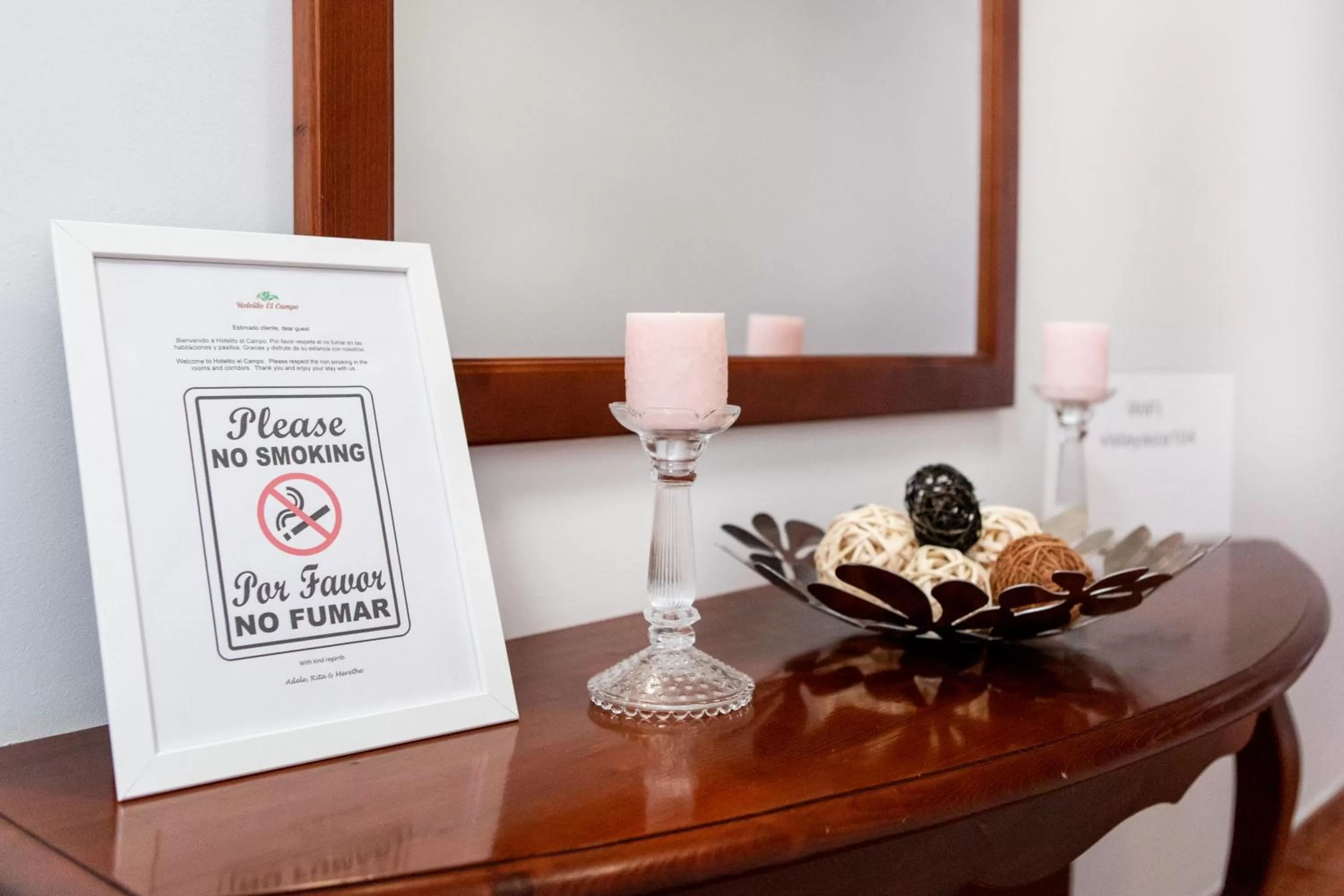 Decorative detail in B&B Hotelito el Campo