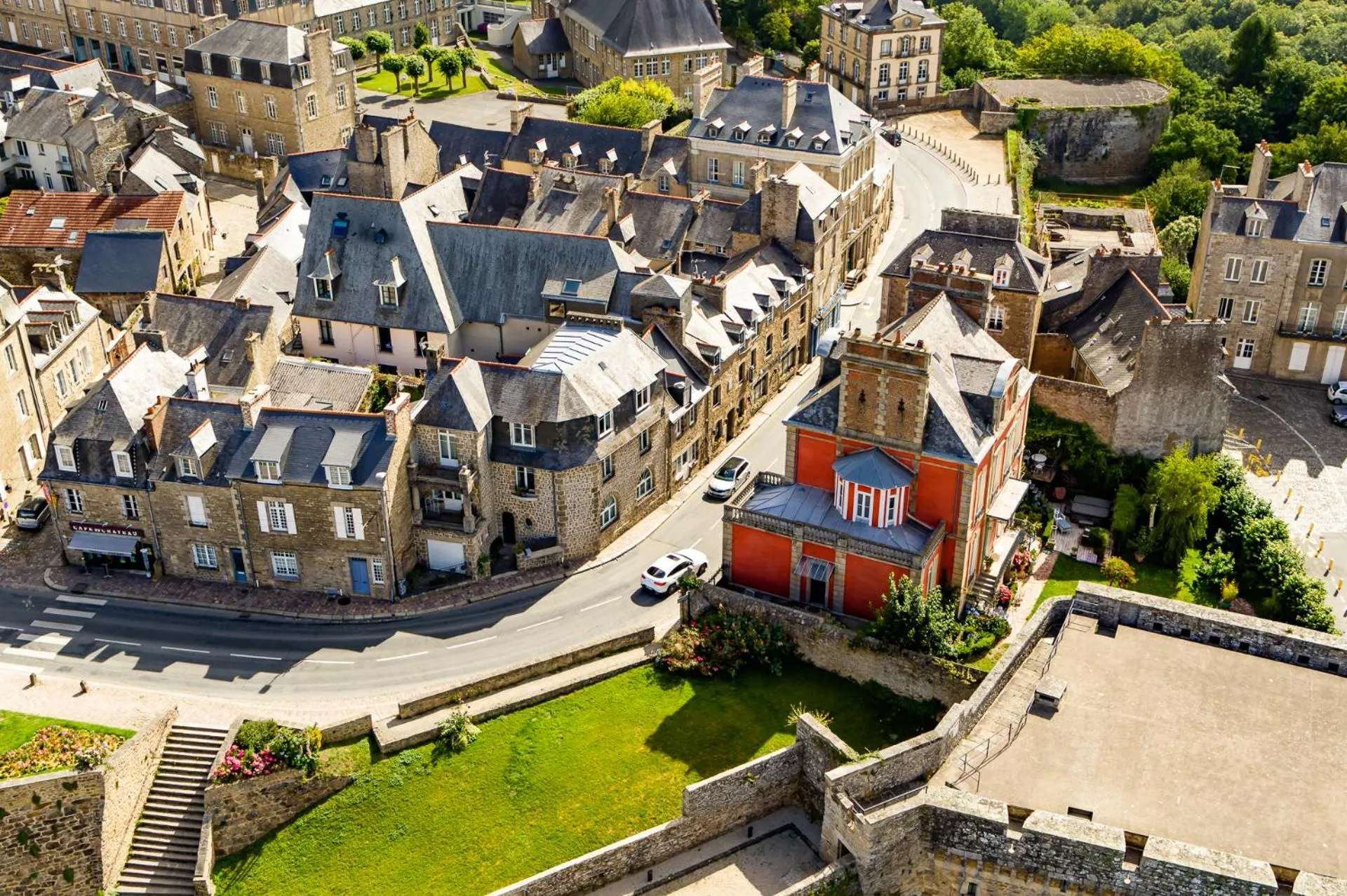 Bird's eye view in Hôtel du Château Dinan - Originals Boutique
