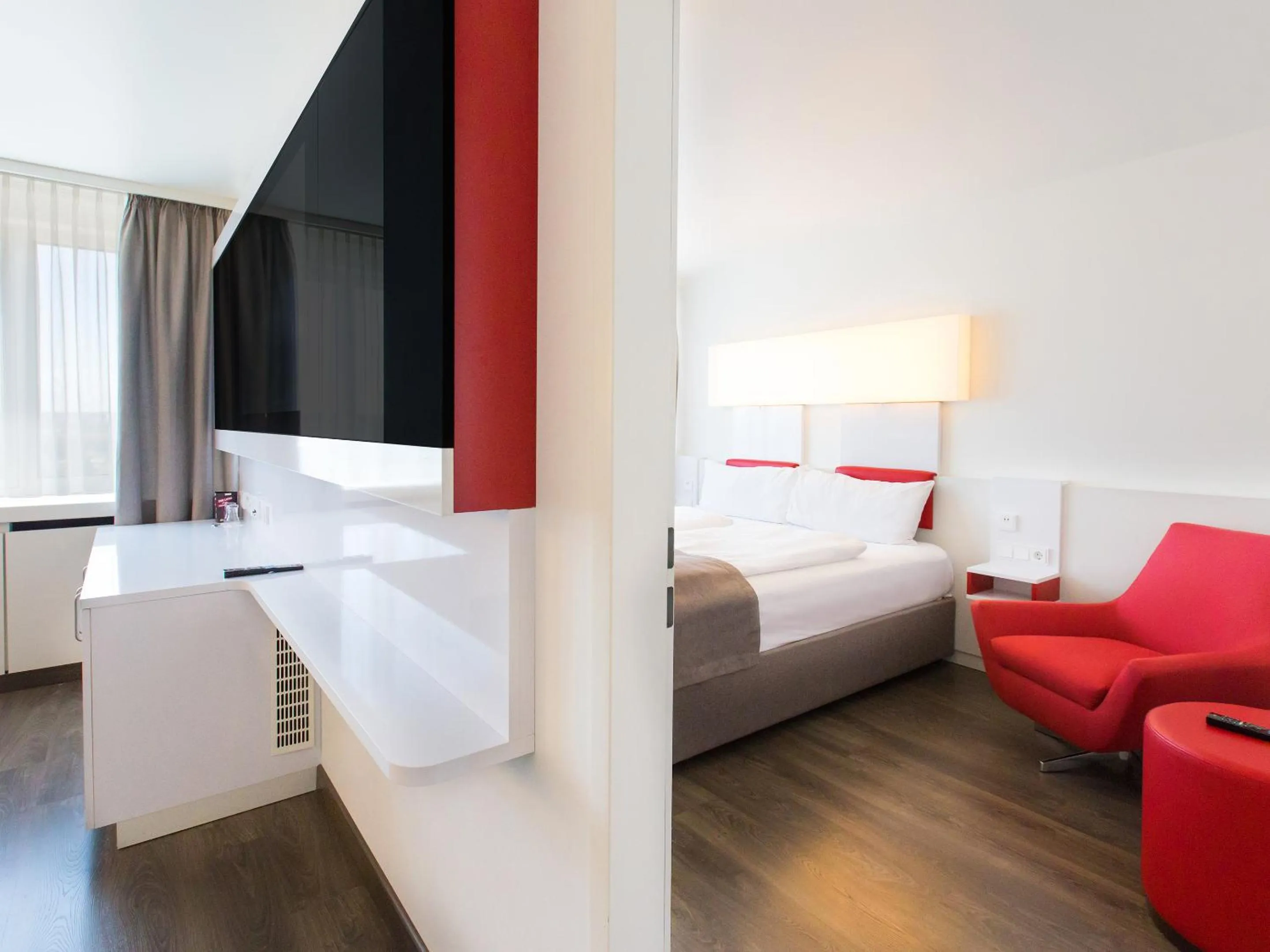 Photo of the whole room, Bed in DORMERO Hotel Stuttgart